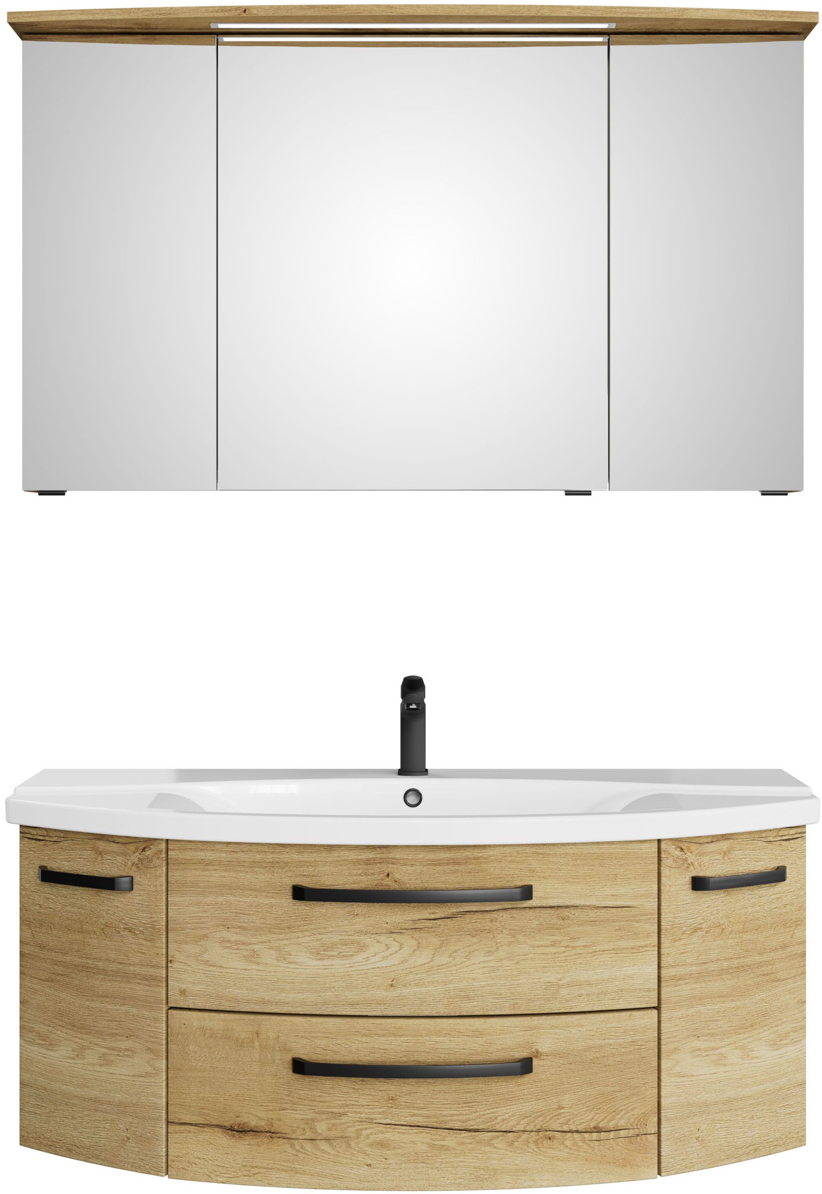 Saphir Badmöbel-Set Serie 4010 2-teilig Keramik-Waschtisch günstig online kaufen