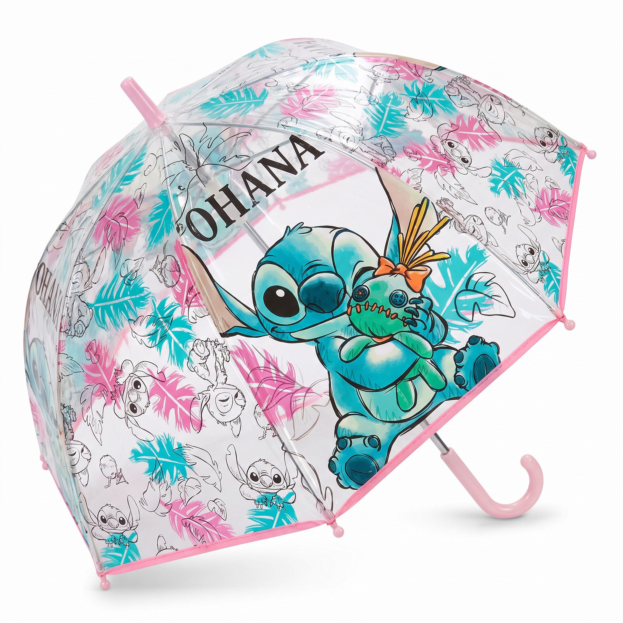 Disney Stockregenschirm Disney Lilo und Stitch Kinder Regenschirm Schirm D 70 cm