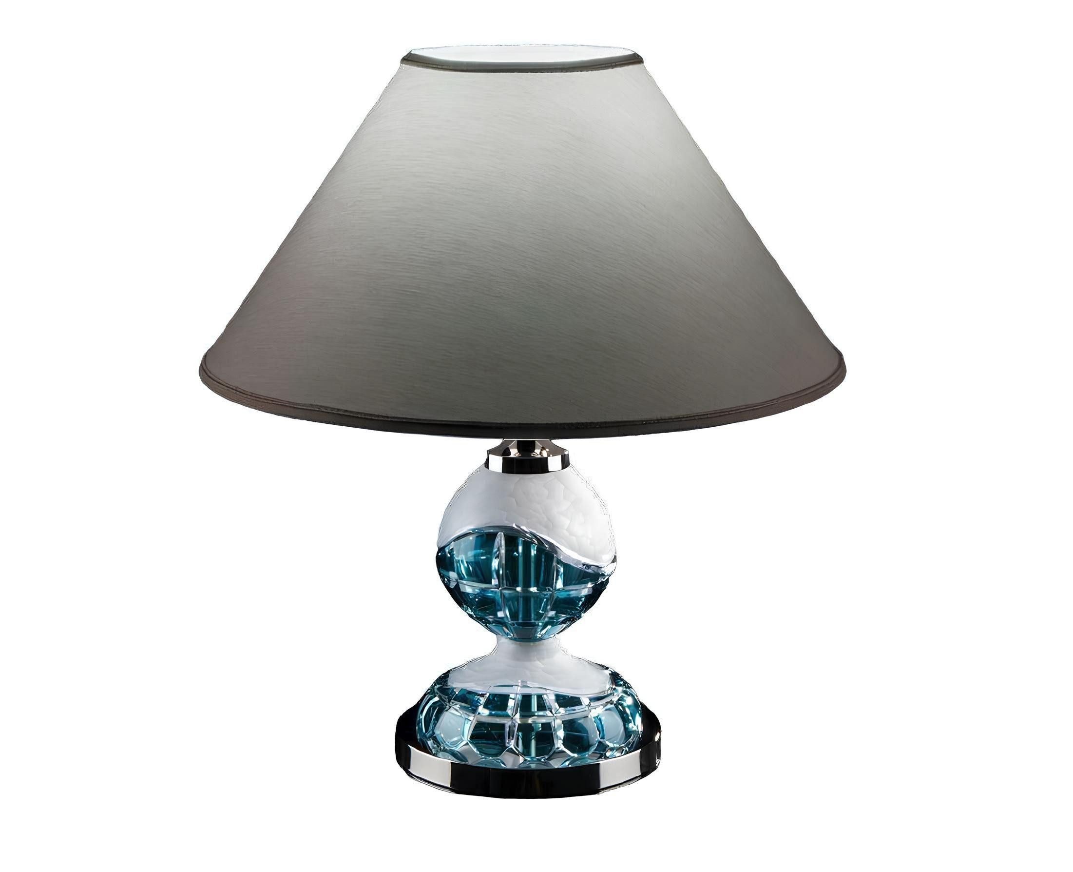 JVmoebel Schreibtischlampe Tischleuchte Antik Stil Lampe Leuchte Lampen Kristall Tisch, Ersatzlampe, Warmweiß, Made in Europa