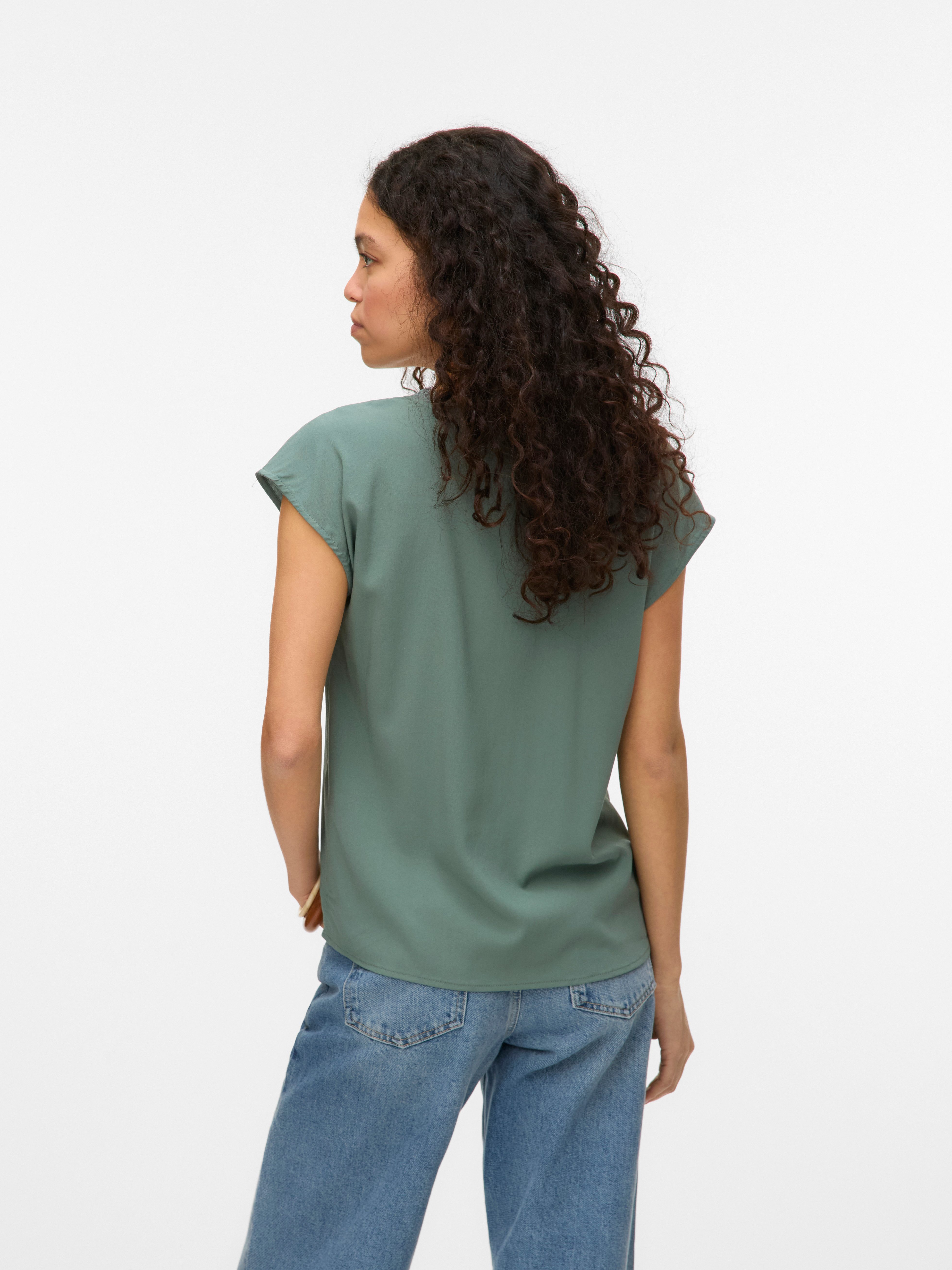 Vero Moda Blusentop VMBELLA SL LACE TOP WVN GA NOOS Viskosemischung