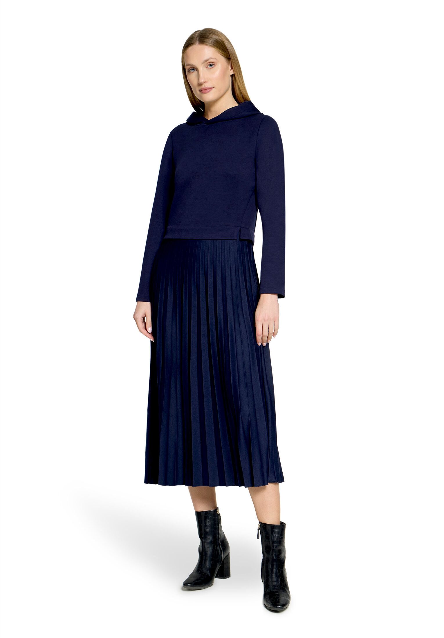 Cartoon Druckkleid Damen mit Kapuze
