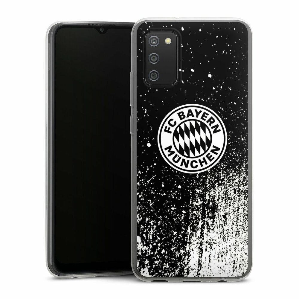 Handyhülle FC Bayern München Offizielles Lizenzprodukt FCB Splatter Schwarz - FCB