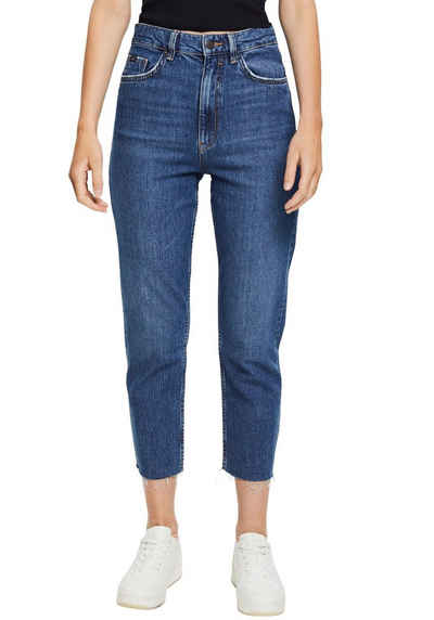 edc by Esprit Straight-Jeans mit leicht ausgefransten Beinabschlüssen