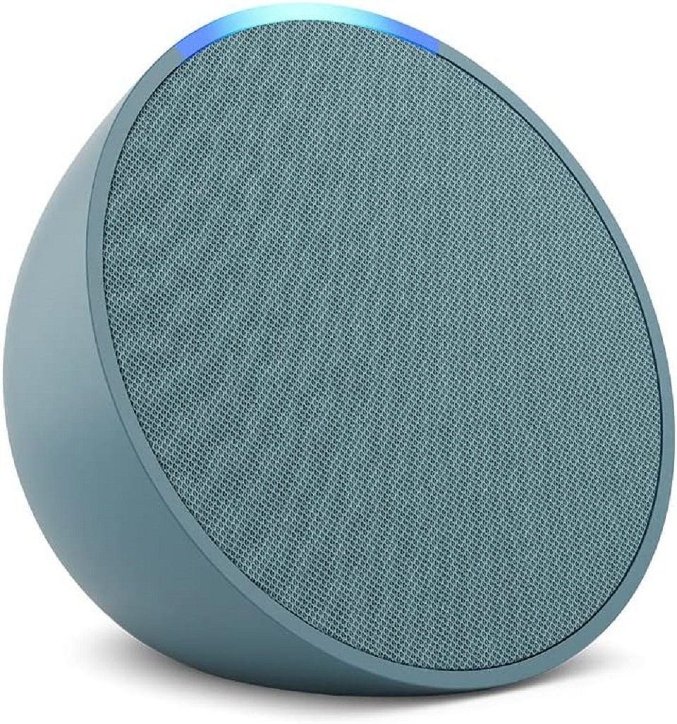 Amazon Echo Pop 2023 WLAN Bluetooth Alexa Multiroom Lautsprecher (WLAN (WiFi), Bluetooth) Blaugrün