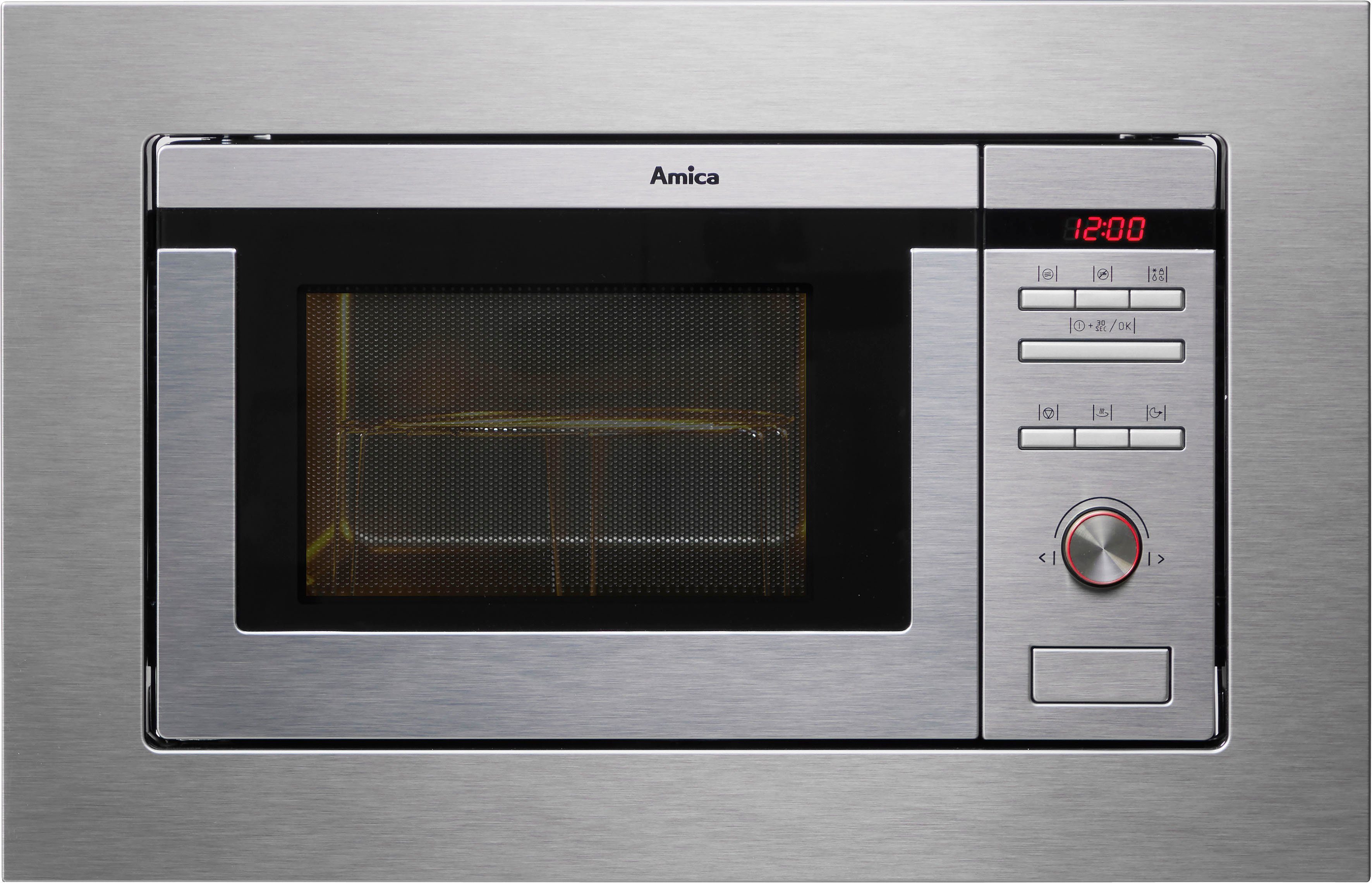 Amica Einbau-Mikrowelle EMW 13180 E, Grill, Mikrowelle, 20 l