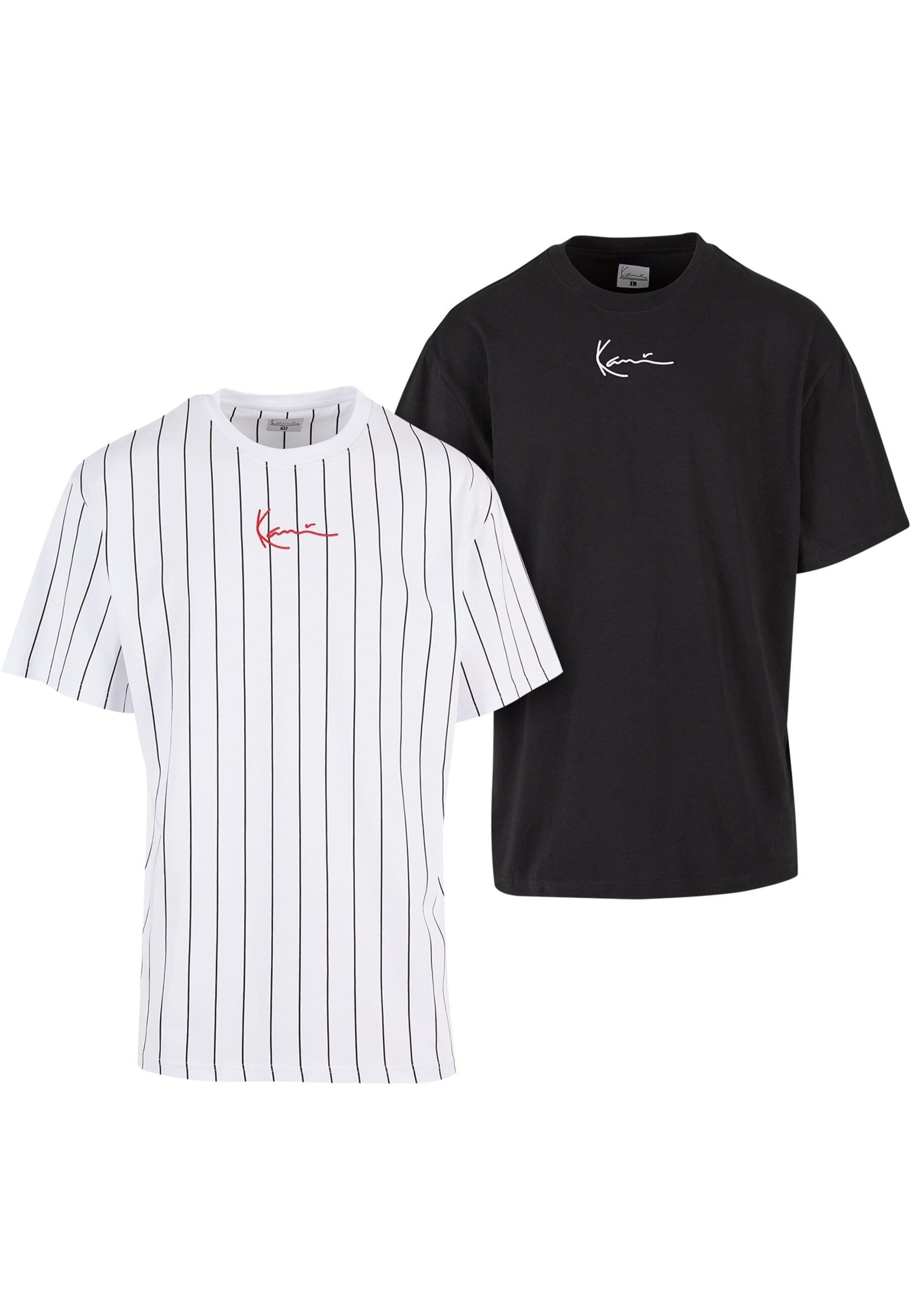 Karl Kani T-Shirt Karl Kani Herren KM222-101-2 KK 2-Pack Pinstripe + Essential Tee (1-tlg)