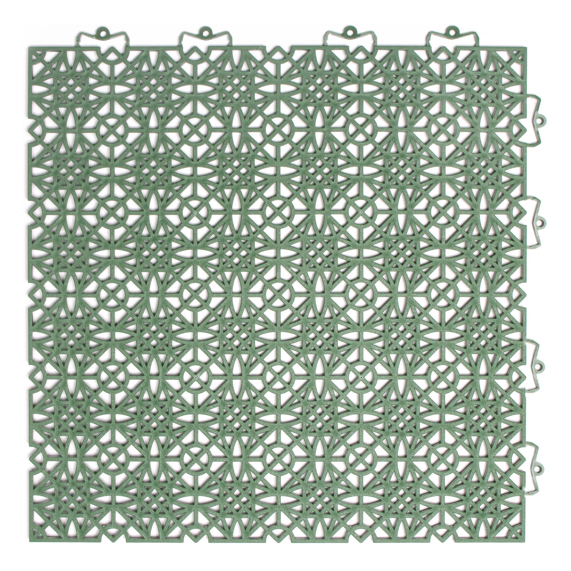 Andiamo Kunststoff-Fliesen Terra Sol, Terrassenfliesen, wetterfest, Made in Switzerland, Set, 7 St., erhältlich mit 7 Stück (1 qm), 14 Stück (2 qm) oder 35 Stück (5 qm), Klickfliesen, 38x38 cm, Balkon Bodenbelag, UV-beständig