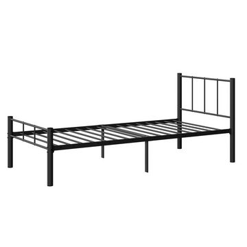 HAGO Bettgestell Metallbett 200x90cm Gästebett Jugendbett Bettrahmen Bettgestell Latten