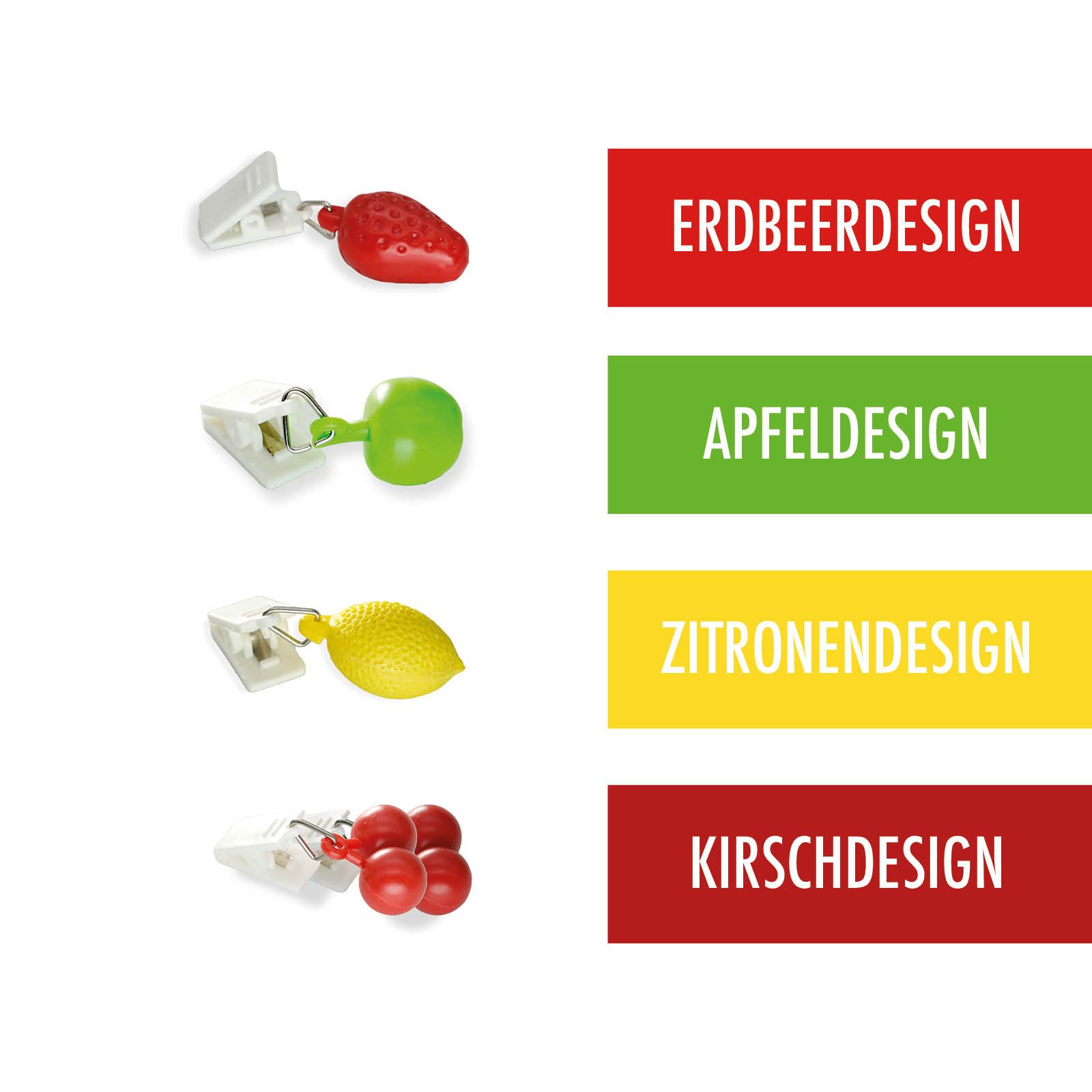 Osma Dekofigur 16er Set Tischdeckengewichte Obst Design (16 St)