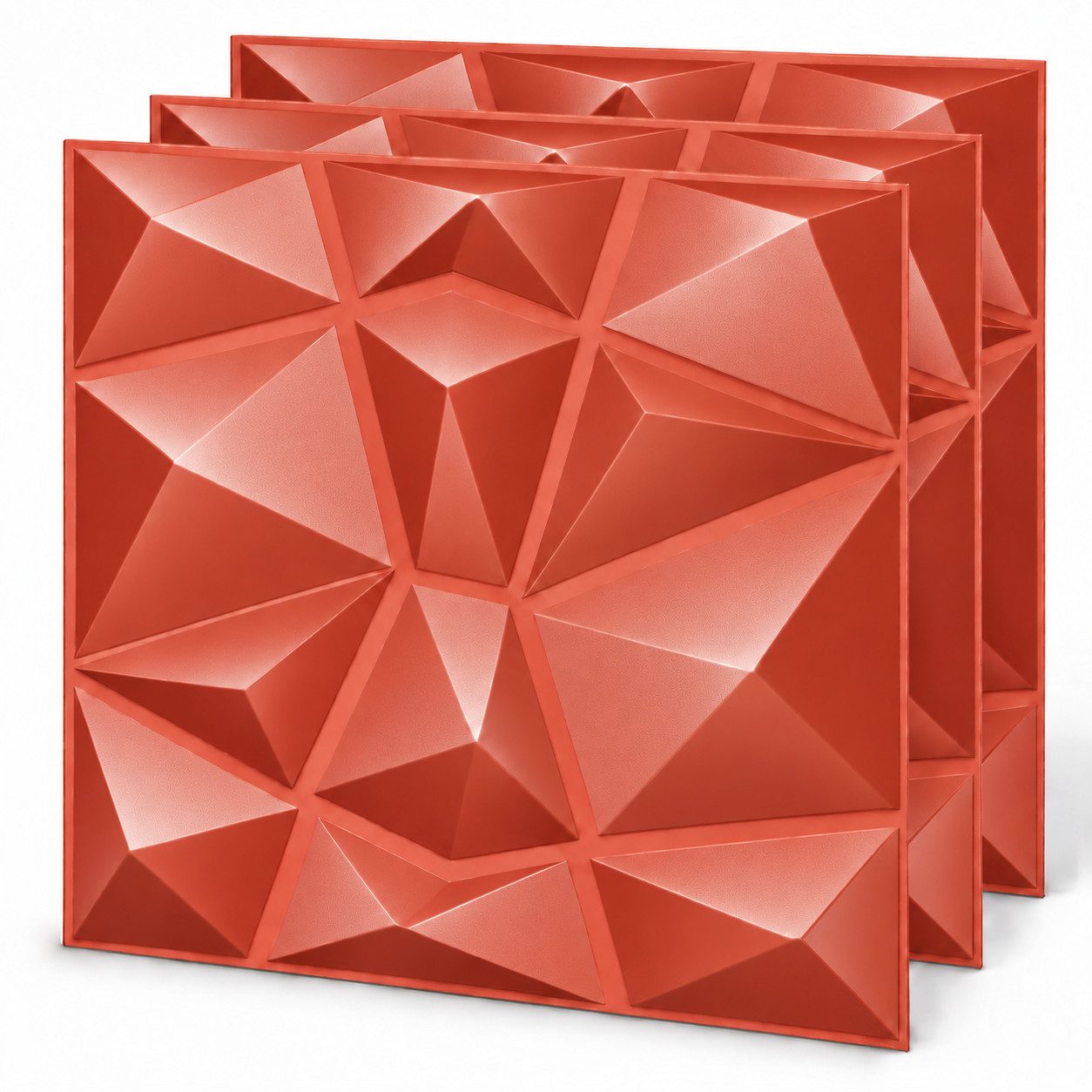 IKHEMalarka 3D Wandpaneel 3D Paneele PVC Kunststoffpaneele, BxL: 50,00x50,00 cm, 0,25 qm, (1 Stück, 3D Wandpaneele Deckenpaneele) hochwertige & harte PVC 3D Platten Wand & Decke