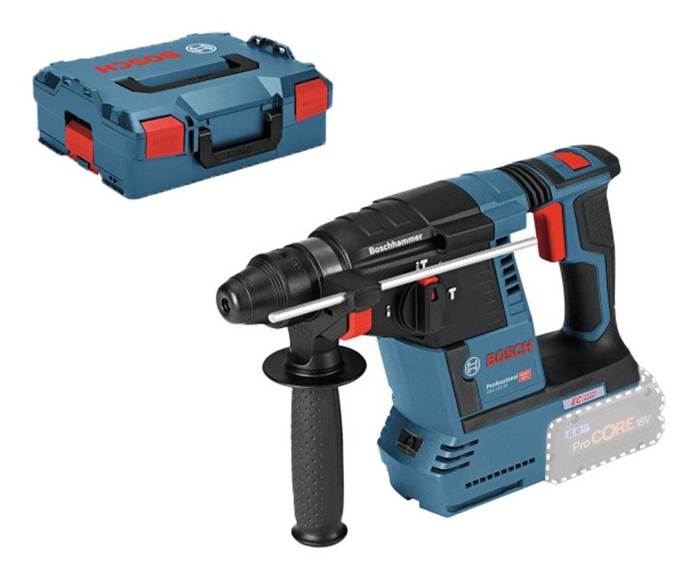 Bosch Professional Akku-Kombibohrhammer GBH 18V-26, 18 V, max. 890 U/min, Bohrhammer mit SDS plus Ohne Akku - in L-BOXX 136
