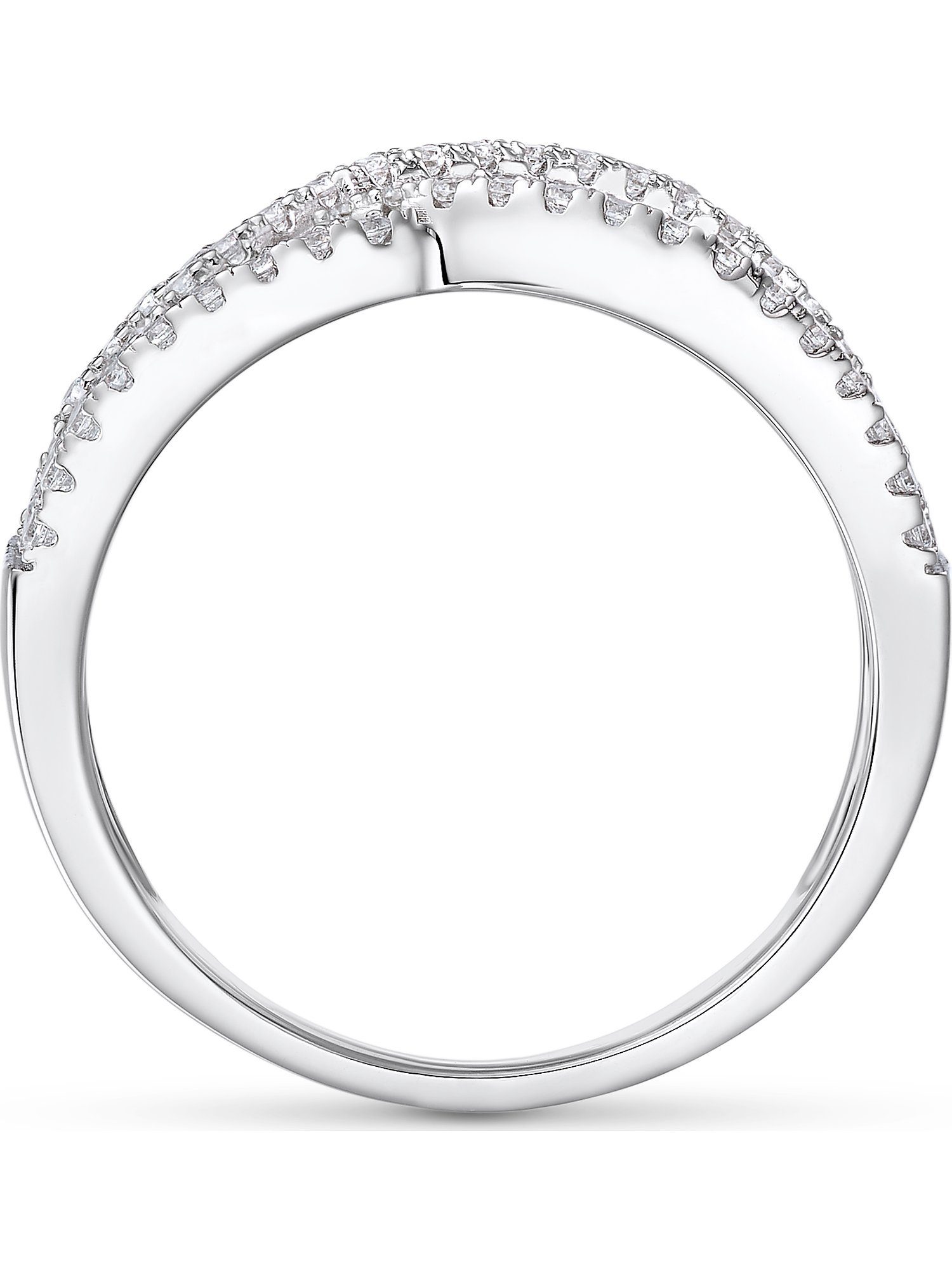 FAVS Silberring FAVS Damen-Damenring 925er Silber 82 Zirkonia, Zirkonia, synthetisch