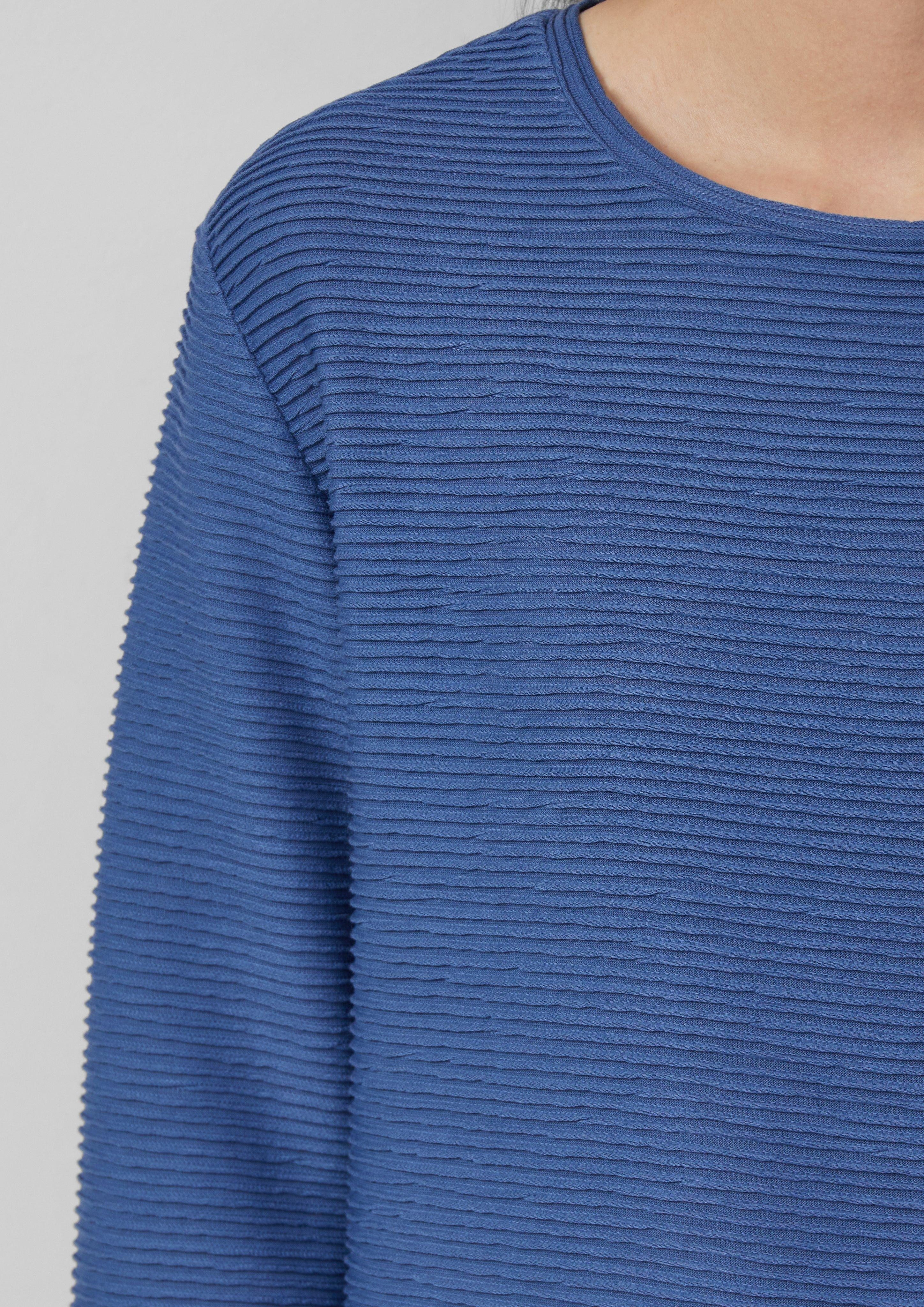 s.Oliver 3/4-Arm-Shirt Leichtes Sweatshirt mit Struktur günstig online kaufen