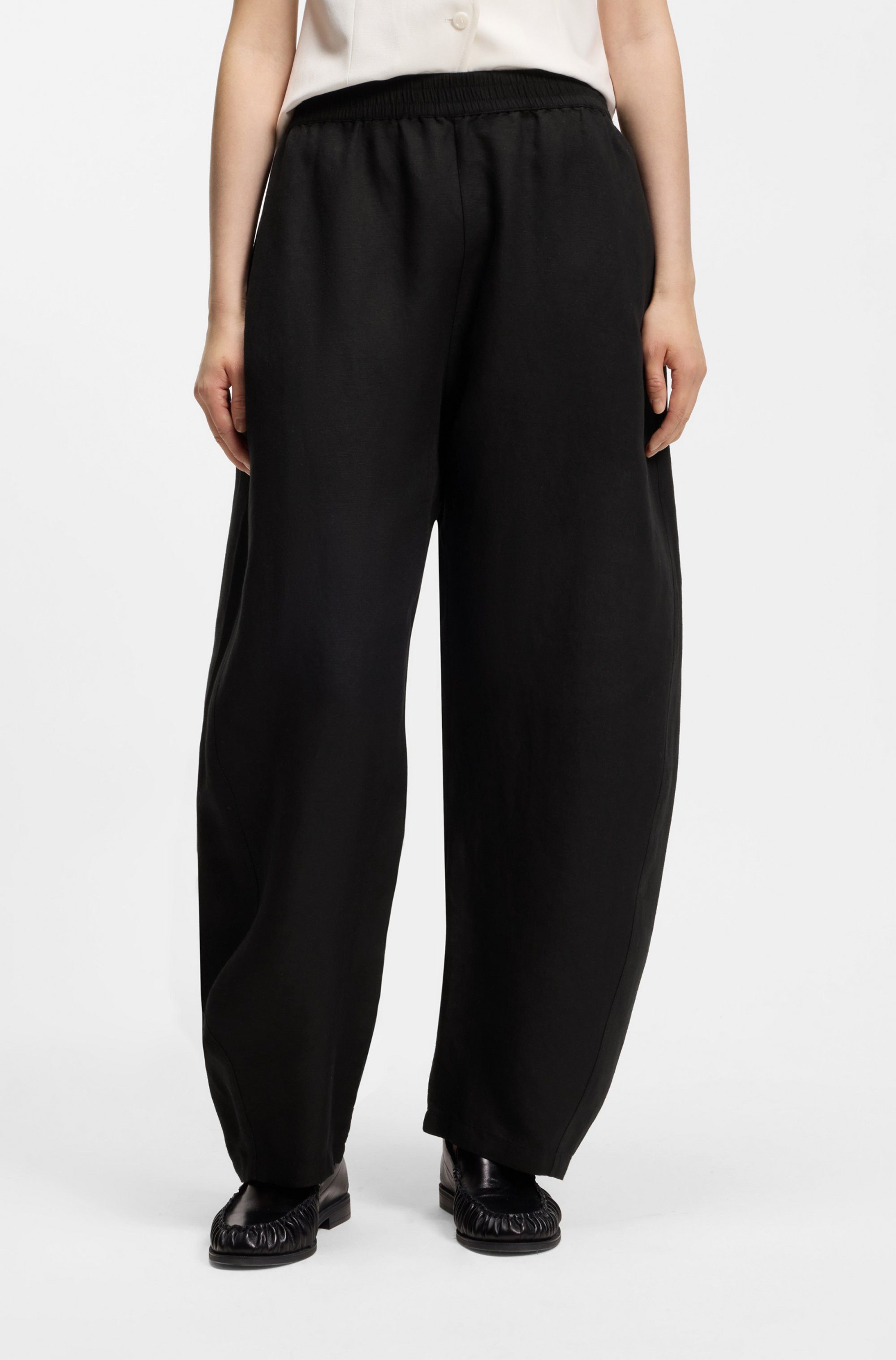 BOSS ORANGE Schlupfhose Talinen Premium Damenmode Balloon Fit mit elastisch günstig online kaufen