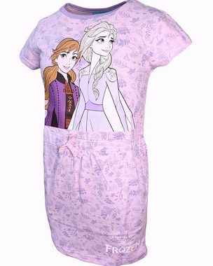 Disney Frozen Sommerkleid Elsa & Anna Jerseykleid für Mädchen Gr. 98-128 cm