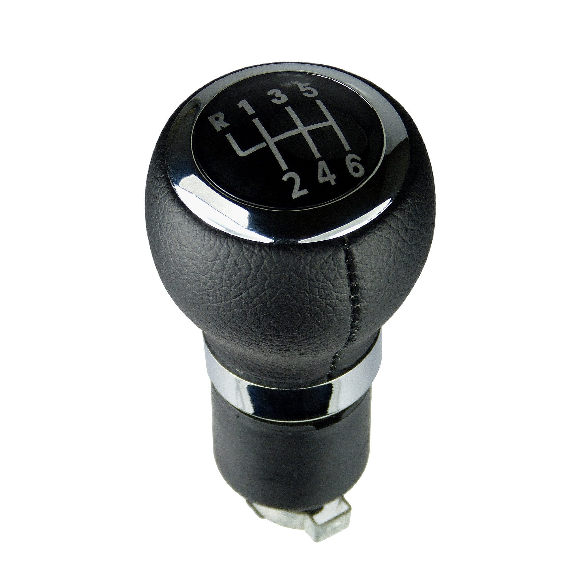 L & P Car Design Schalthebel Schaltknauf für VW Golf Passat Polo Touran (Set, 1 St., Schaltknauf + Einbauzubehör), Plug&Play Montage