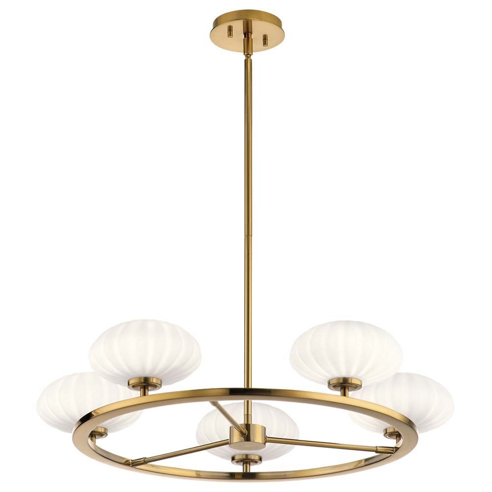 Elstead LIGHTING LED Pendelleuchte, Leuchtmittel nicht inklusive, Hängeleuchte Deckenlampe Badezimmerlampe LED Pendellampe Gold