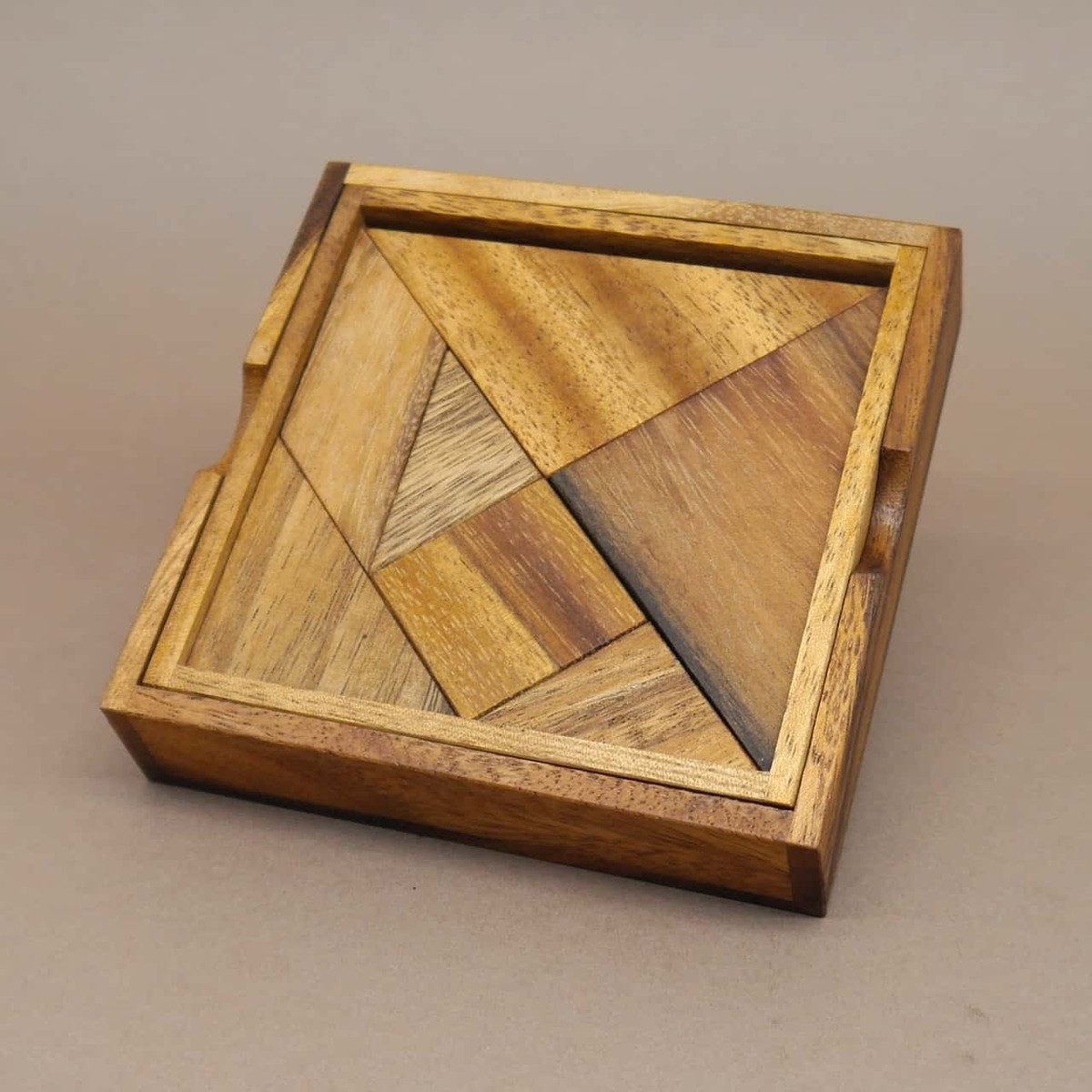 ROMBOL Denkspiele Spiel Tangram - das älteste und variantenreichste Legespiel der Welt, Denkspiel, Holzpuzzle