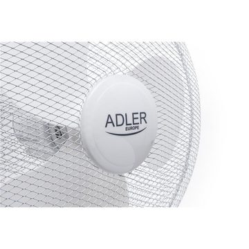 Adler Standventilator AD 7305, Standventilator, weiß, 40 cm, höhenverstellbar, Ozillation