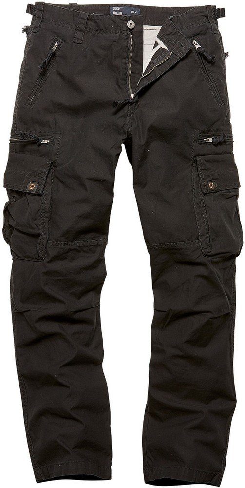 Vintage Industries Cargohose Black