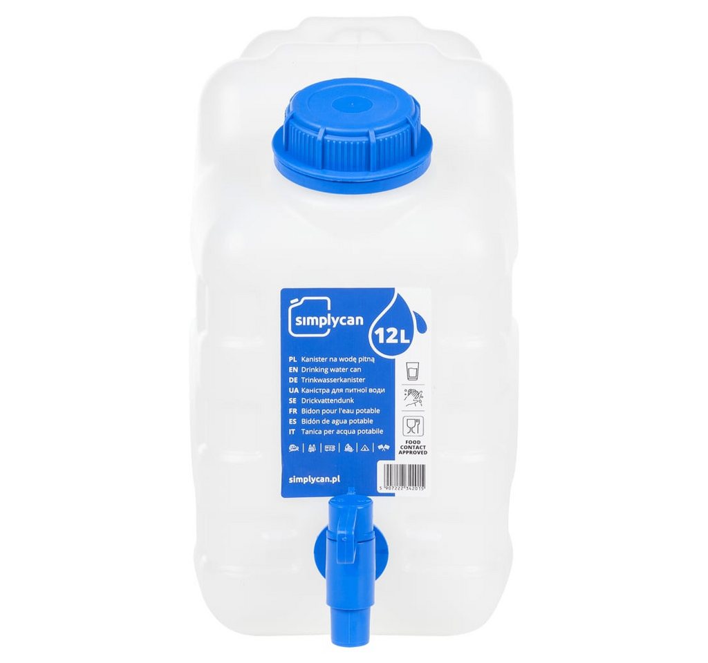 Thumbnail - vidaXL Wassertank, Wasserbehälter mit Hahn Transparent 10 L Kunststoff
