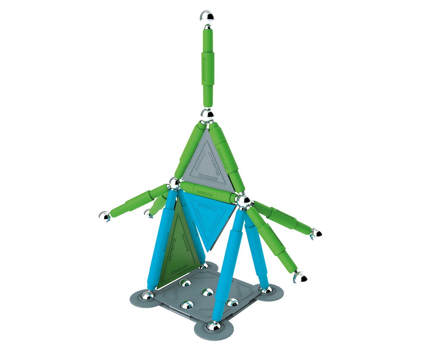 Happy People Supermag Stix 50 Teile Magnetisches Konstruktionsspielzeug Magnetspiel Magnetspielbausteine, Magnetische Bausteine