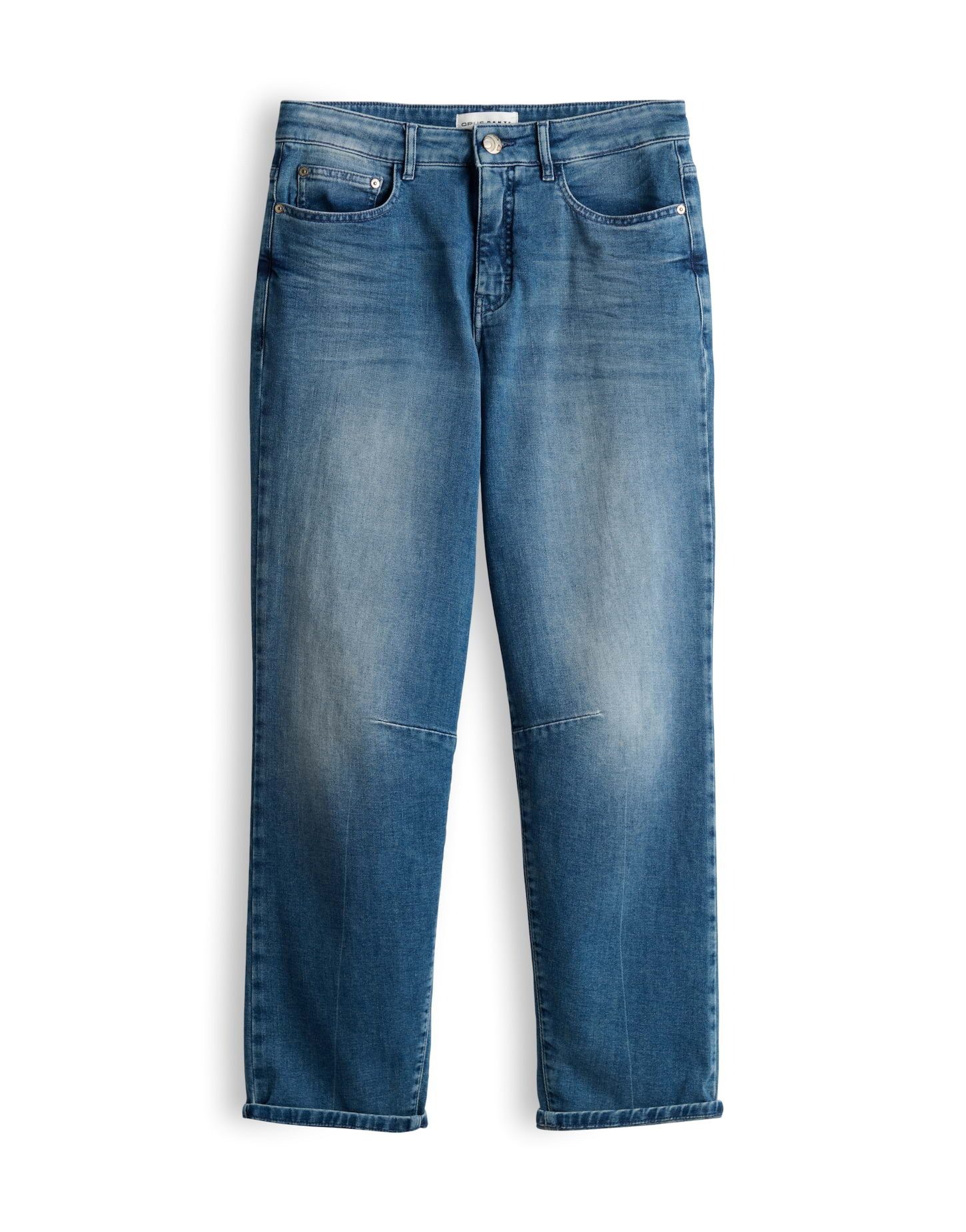 OPUS PANTS Relax-fit-Jeans aus Baumwollmix Ovale Ankle-Silhouette mit weichem Griff und dezenter Used-Waschung – Bild 2 von 5