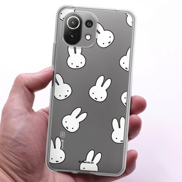 DeinDesign Handyhülle Miffy Muster transparent Miffy Pattern Transparent, Xiaomi Mi 11 Lite Silikon Hülle Bumper Case Handy Schutzhülle