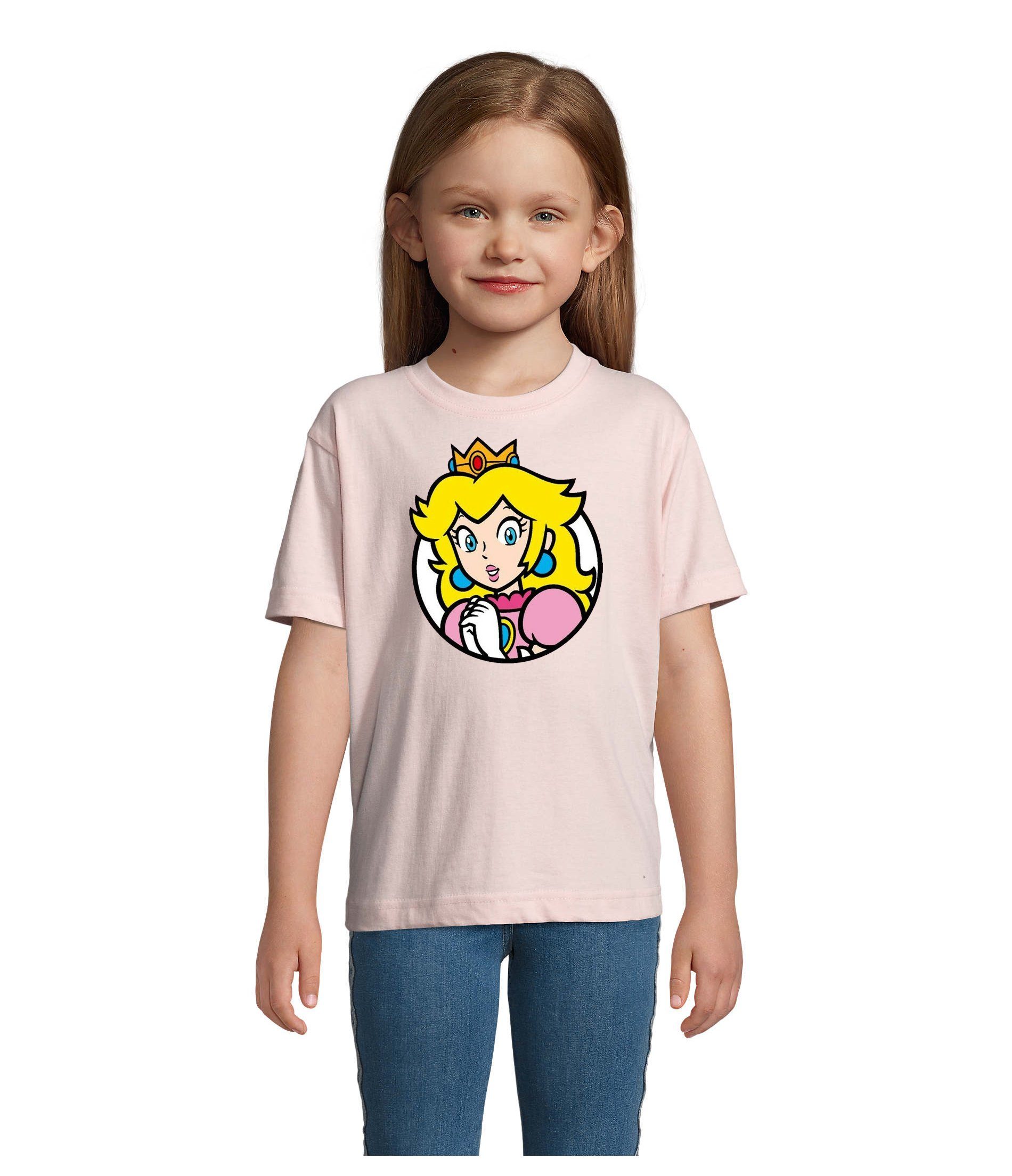 T-Shirt Kinder Jungen & Mädchen Mario Luigi Logo Retro Konsole Yoshi Luigi