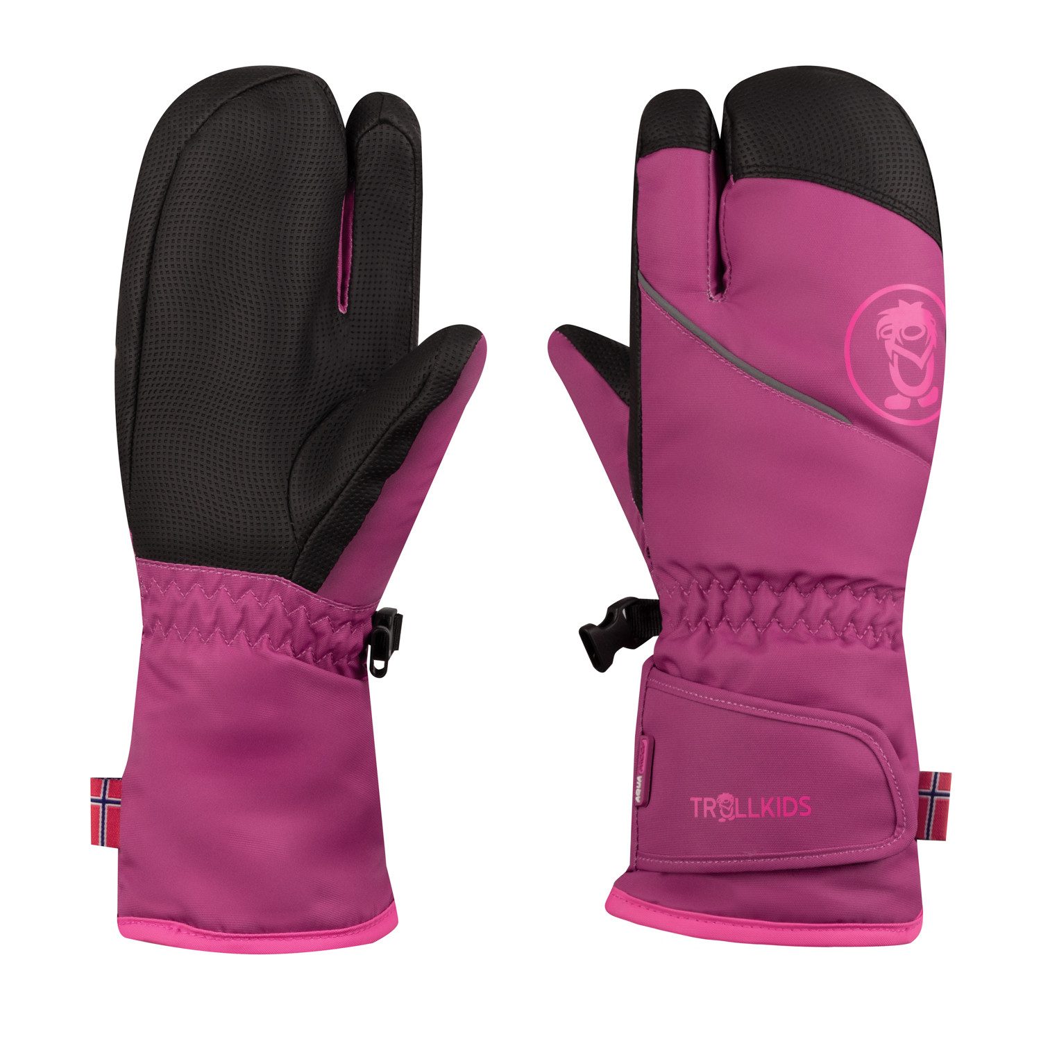 TROLLKIDS Skihandschuhe KIDS TROLL 3 FINGER GLOVE (2-St) Dreifinger-Design, mit Wattierung