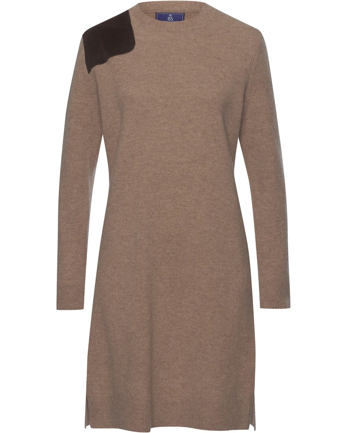 Brigitte von Schönfels Strickkleid Kleid mit Schulterapplikation