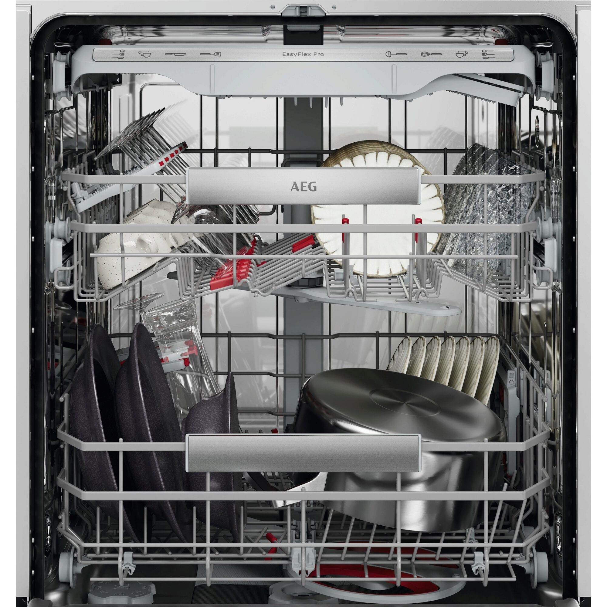 AEG vollintegrierbarer Geschirrspüler Serie 9000, 60 cm, WiFi GI9210X2CT, 14 Maßgedecke, Flüsterleise Spülmaschine 35 dB nur 8,4 l Verbrauch & EEK A-10 %