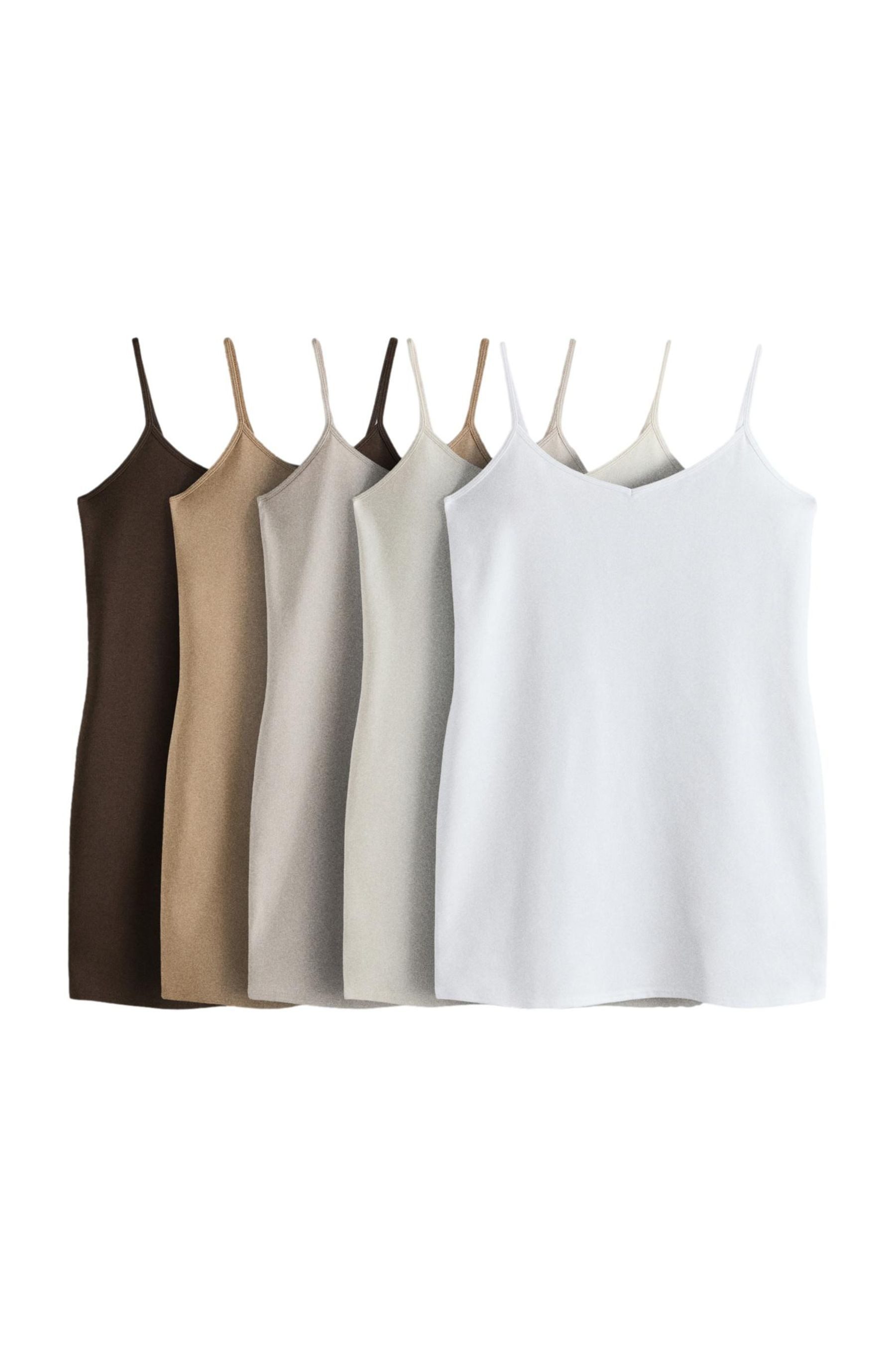 The Set Trägertop The Set Lange Trägertops, 5er-Pack (5-tlg)