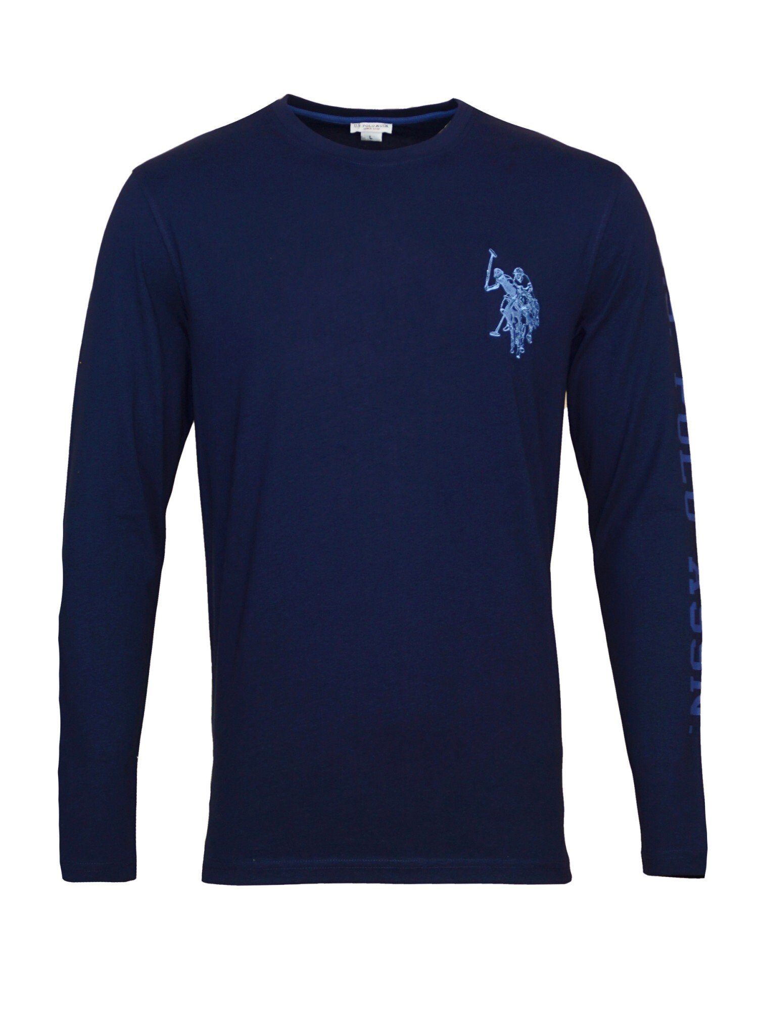 Shirt R-Neck dunkelblau Polo Assn Longsleeve Longsleeve U.S.