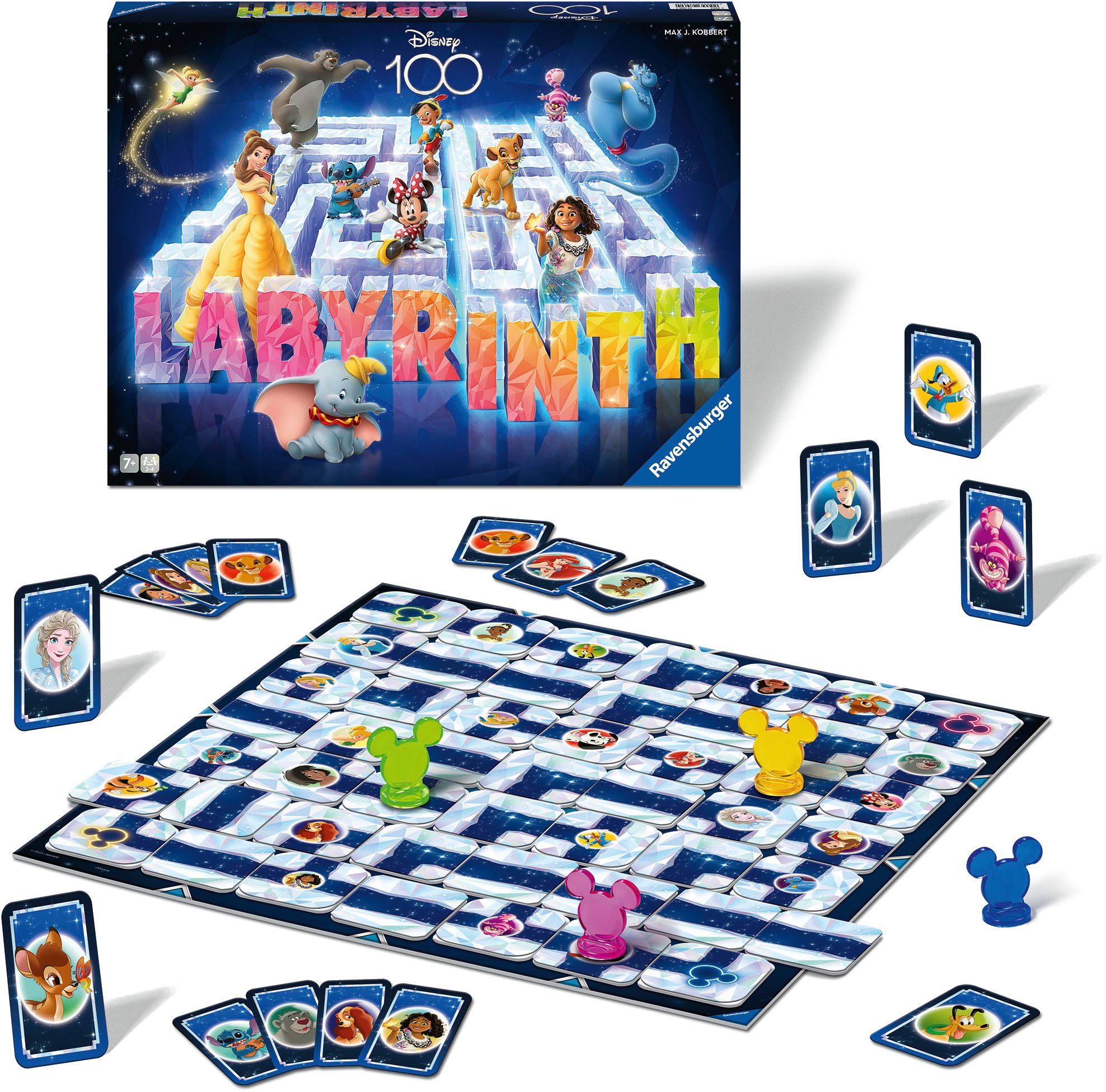 Ravensburger Spiel Disney 100 Labyrinth, Familienspiel, Made in Europe