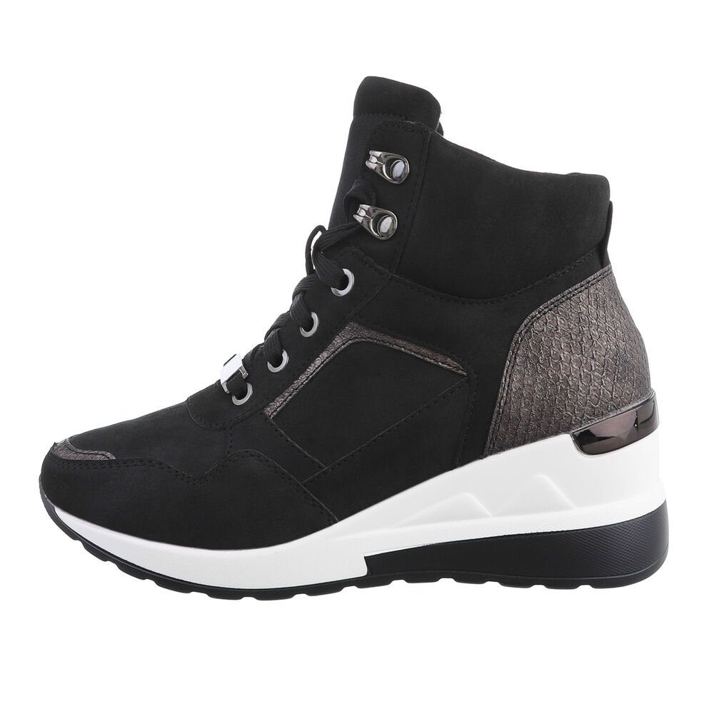 Damen High-Top Freizeit Sneakerboots