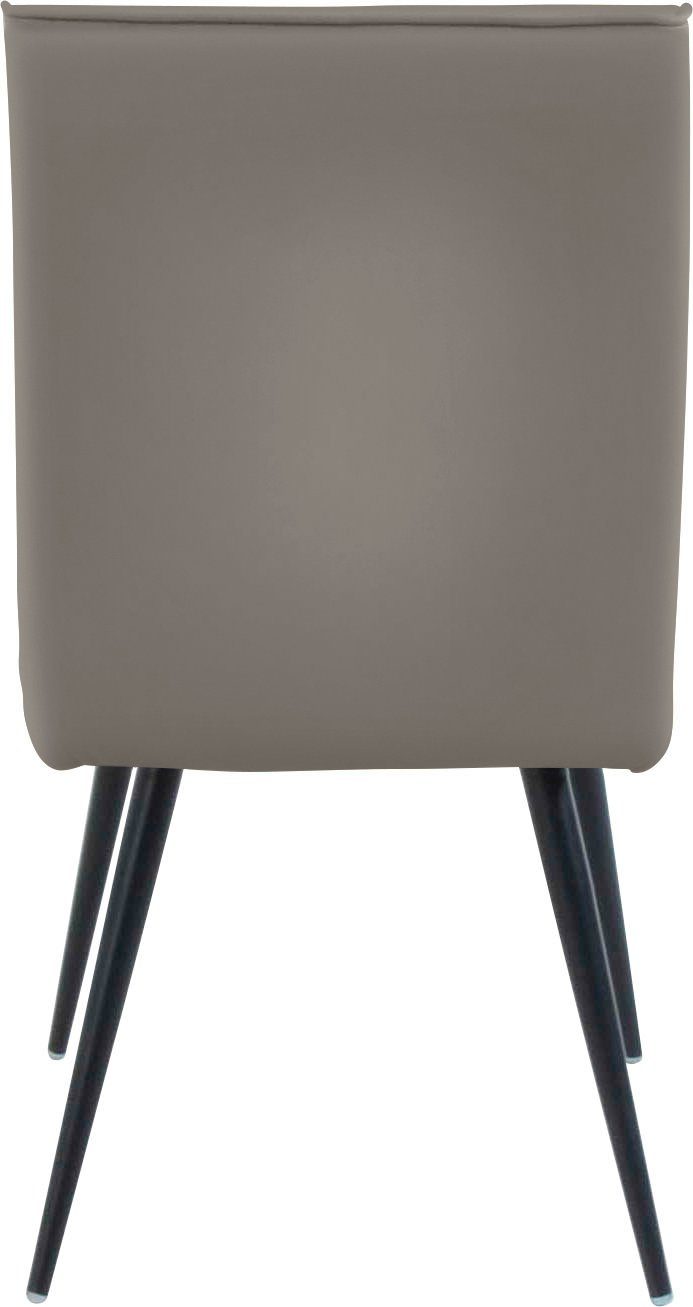 Rücken I Keder Metallfüße Giacomo K+W und Fußstuhl Komfort mit & St), am 4- Wohnen (1 Sitz, 4mm 4-Fußstuhl umlaufenden
