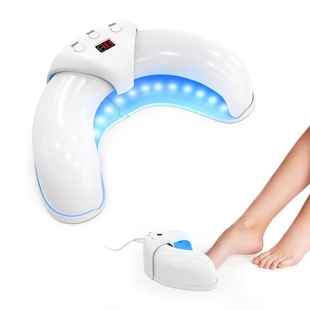 TUWENA Lichthärtungsgerät Nagelpilz-Lasergerät, Pure Nail Laser, Lichttherapiegerät Nagelpilz, Für Verfärbte und Verdickte Zehennägel, zur Reinigung und Pflege Nägel
