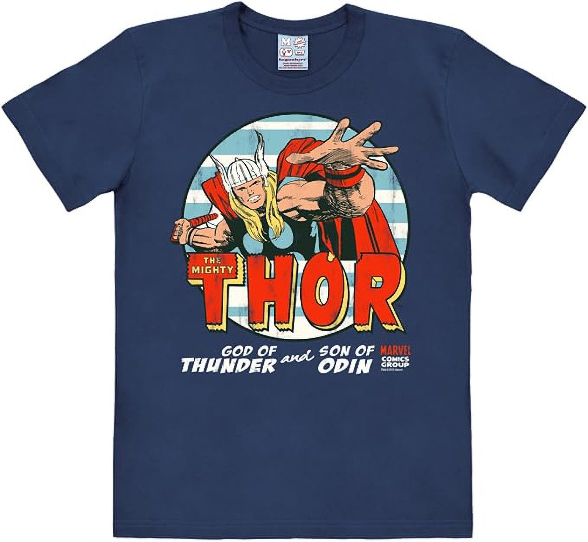 LOGOSHIRT Print-Shirt The Mighty Thor T-Shirt Retro-Print im Vintage-Comic-Style