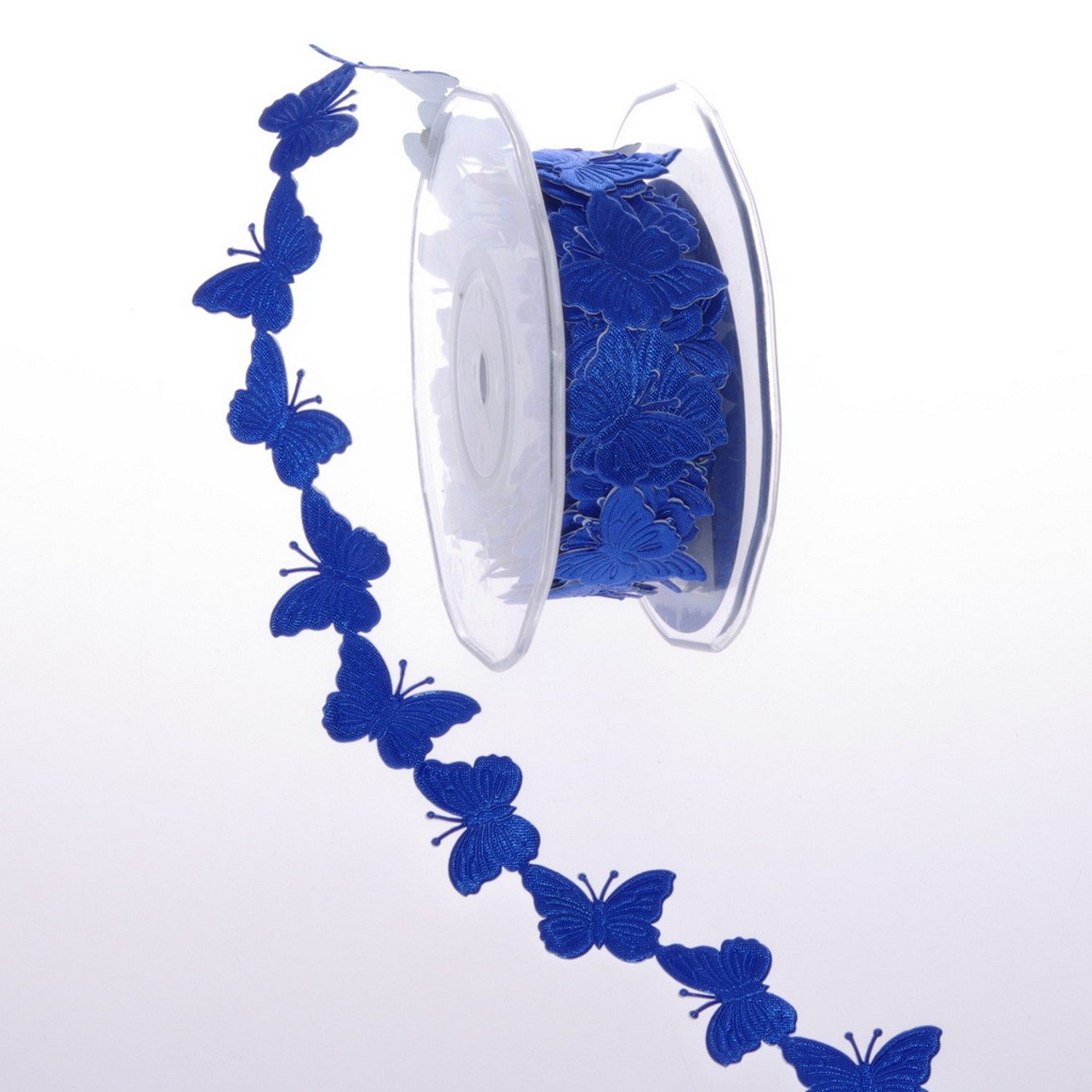 Deko AS Bastelband Selbstklebende Bordüre - Schmetterlinge -Blau - 30mm - 10m - 89116-30, selbsthaftend
