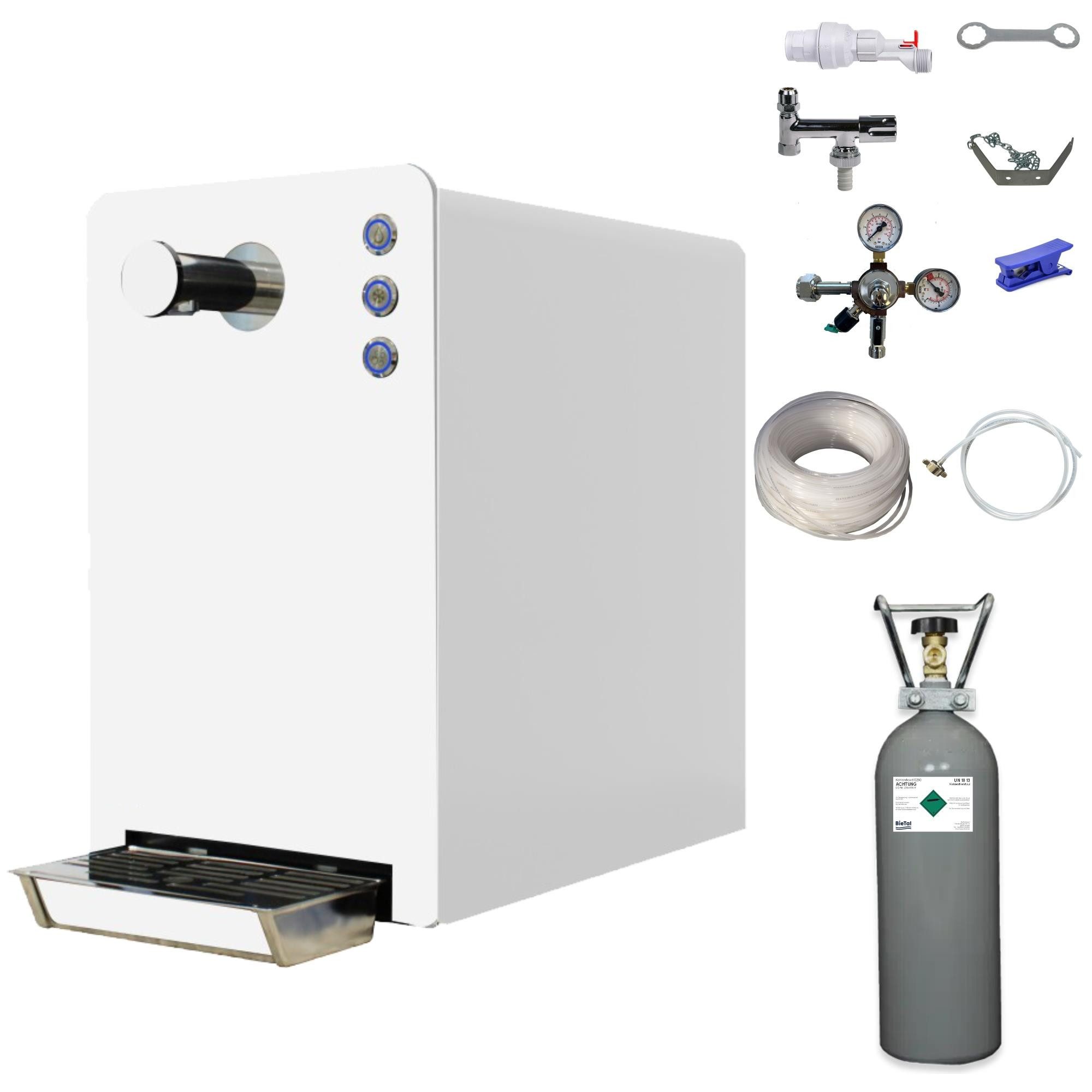BieTal Wassersprudler Wasserzapfanlage Tafelwassergerät Sprudelwassergerät BieTal® BT-30 SET, (23-tlg), Sprudelwasseranlage Trinkwasser Wasserspender