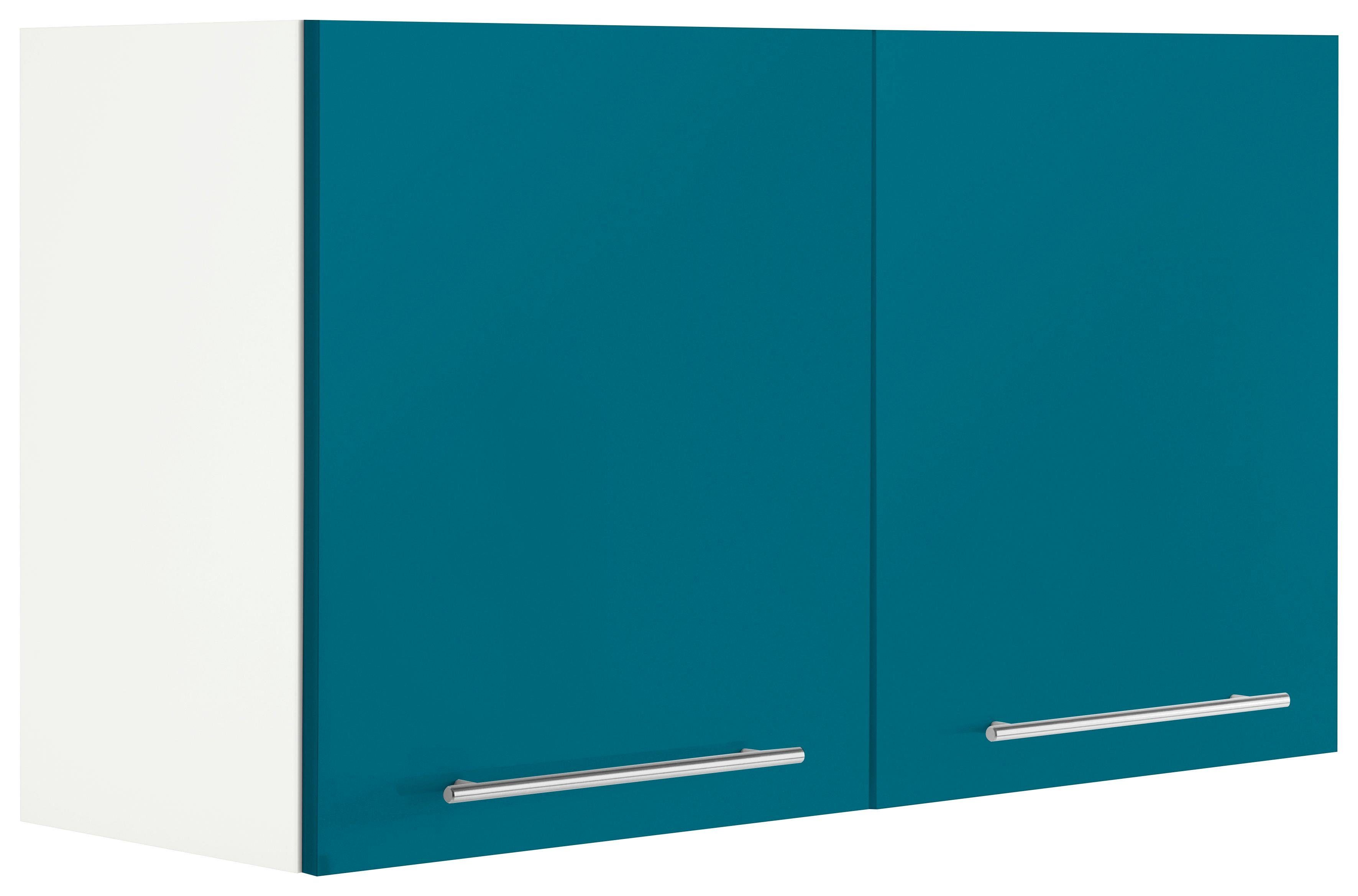wiho Küchen Hängeschrank Flexi2 Breite 100 cm ozeanblau/weiß | Hängeschränke