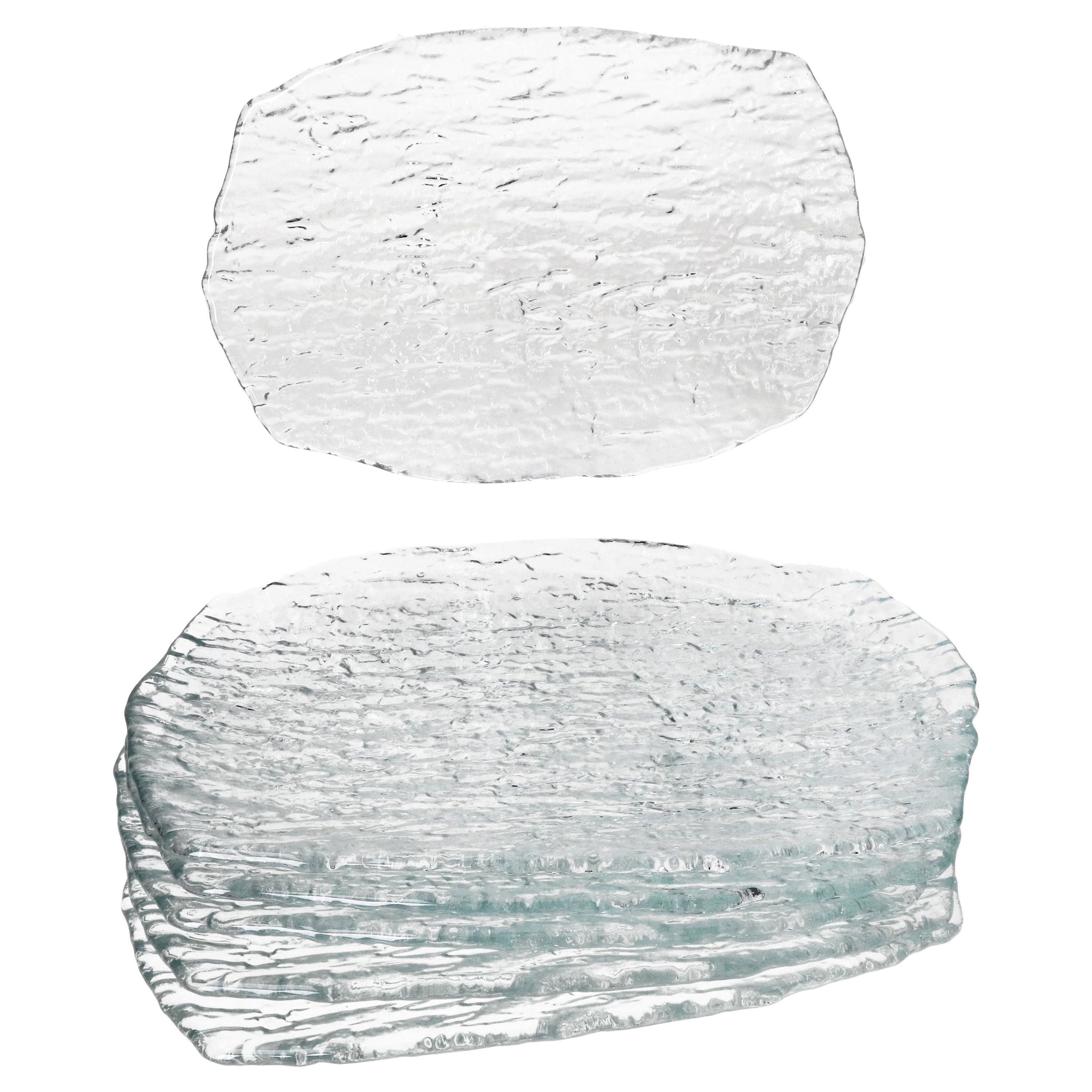 MamboCat Servierplatte 6x St Tropez Speiseteller Glas 28x28cm quadratisch Essteller Platte, Glas – Bild 2 von 5