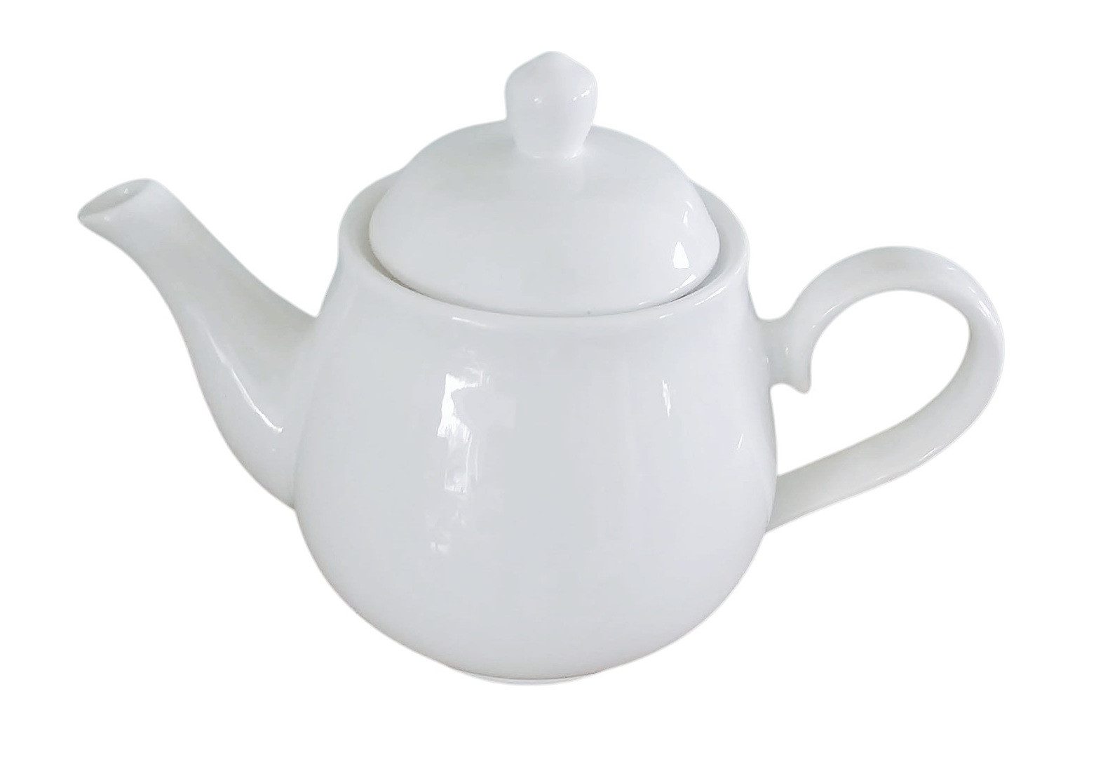 Provance Kaffeekanne Kaffeekanne mit Deckel Porzellan weiß Kaffeepott Teekanne, 0.950 l