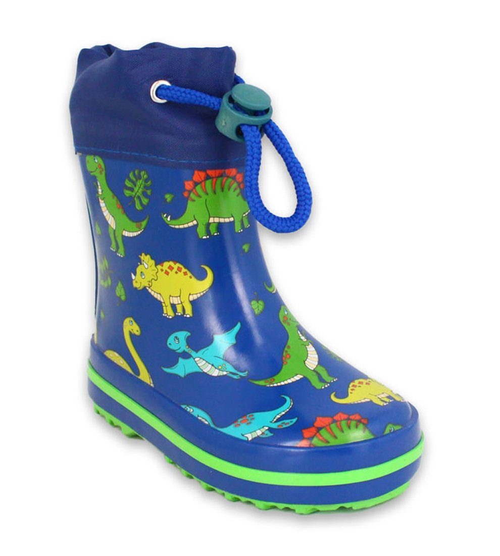 Beck Kleinkinder Gummistiefel Mini Dino Gummistiefel (wasserdicht, für, trockene Füße bei Regen- und Matschwetter) flexible Laufsohle, weicher Naturkautschuk