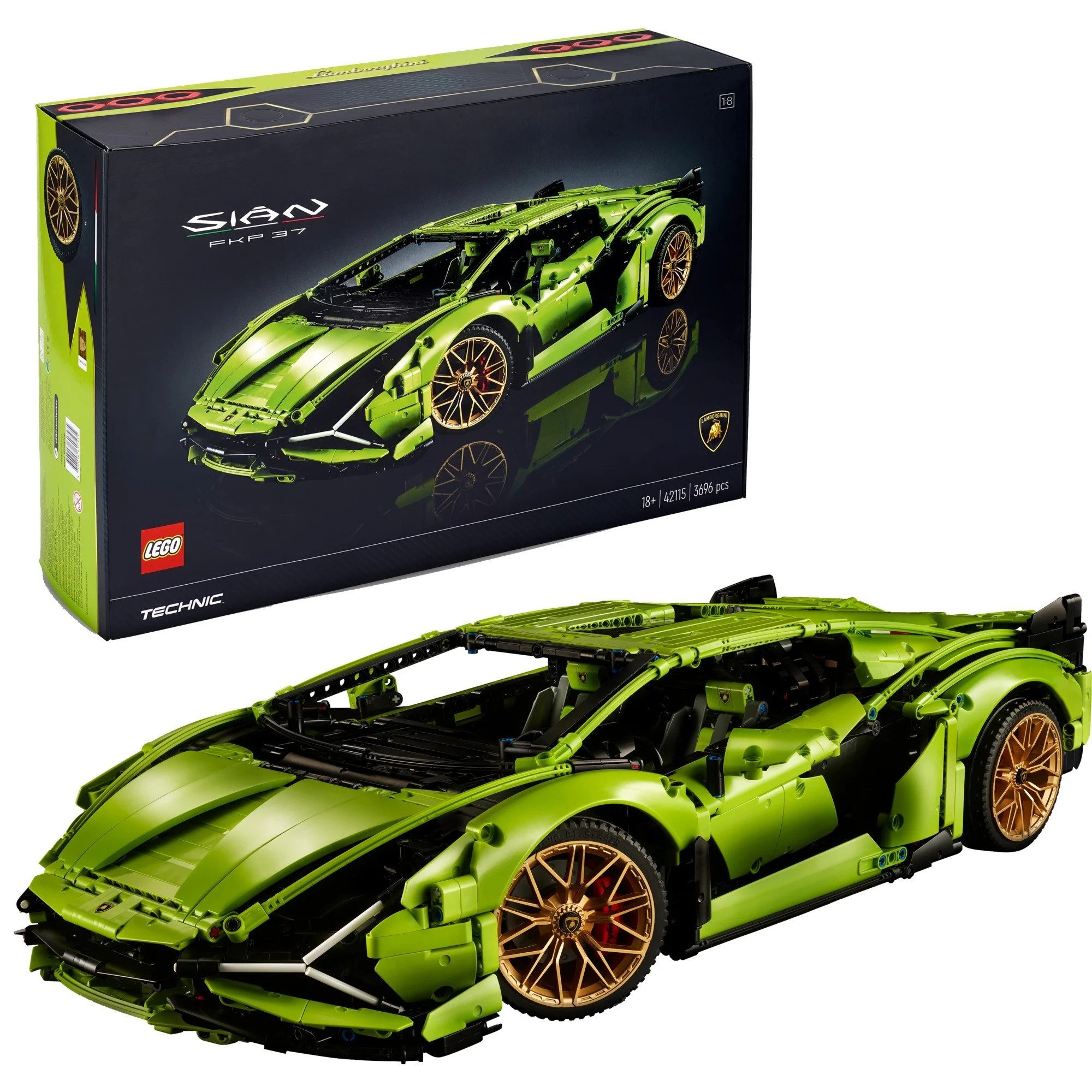 LEGO® 42115 - Lamborghini Sian FKP37 Spielbausteine, (3696 St)