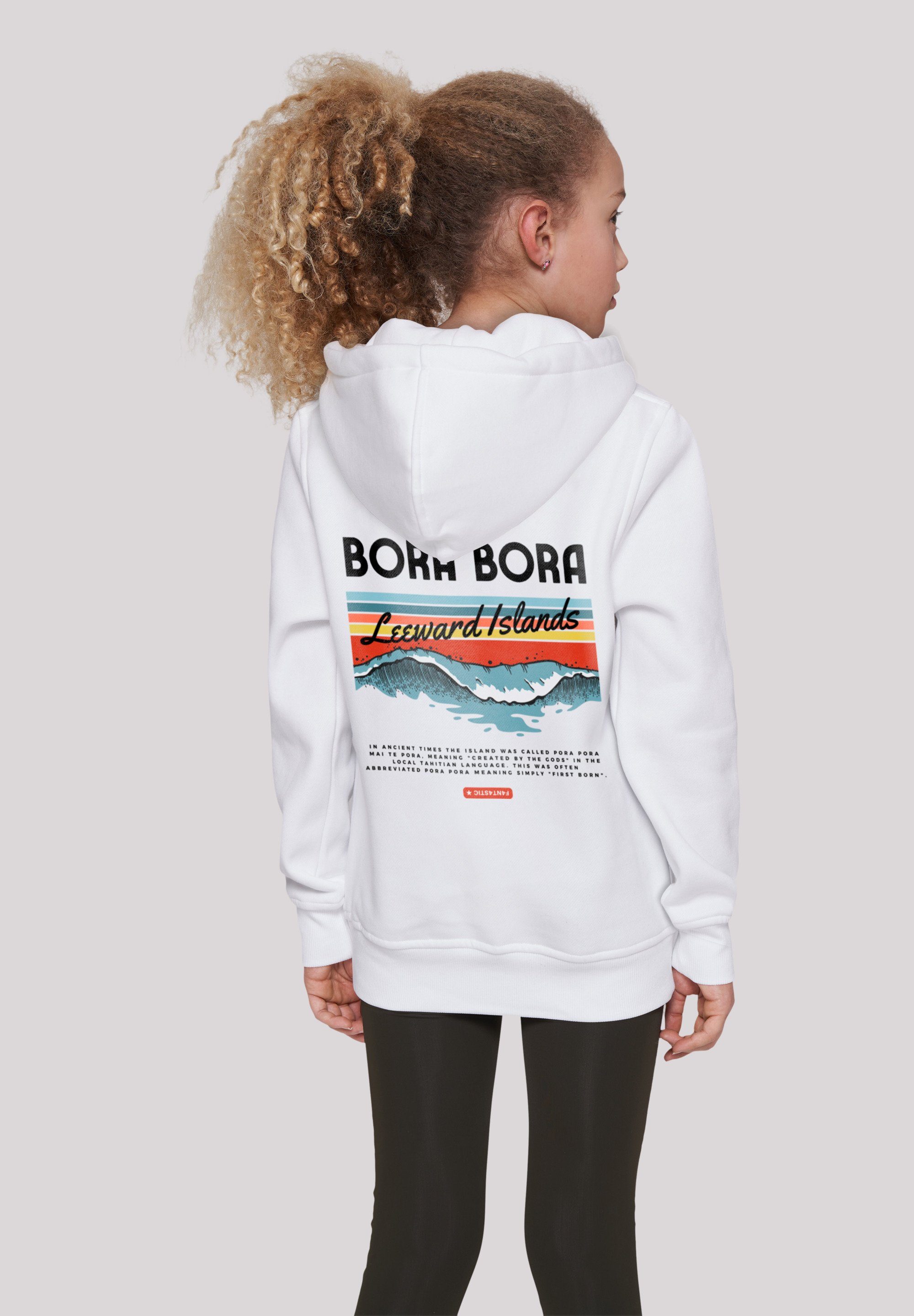 weiß Kapuzenpullover F4NT4STIC Island Print Bora Bora Leewards