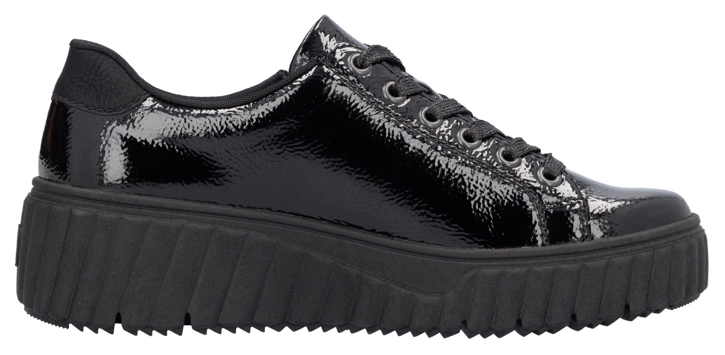 Rieker Plateausneaker, Freizeitschuh, Halbschuh, Schnürschuh mit Plateausoh günstig online kaufen
