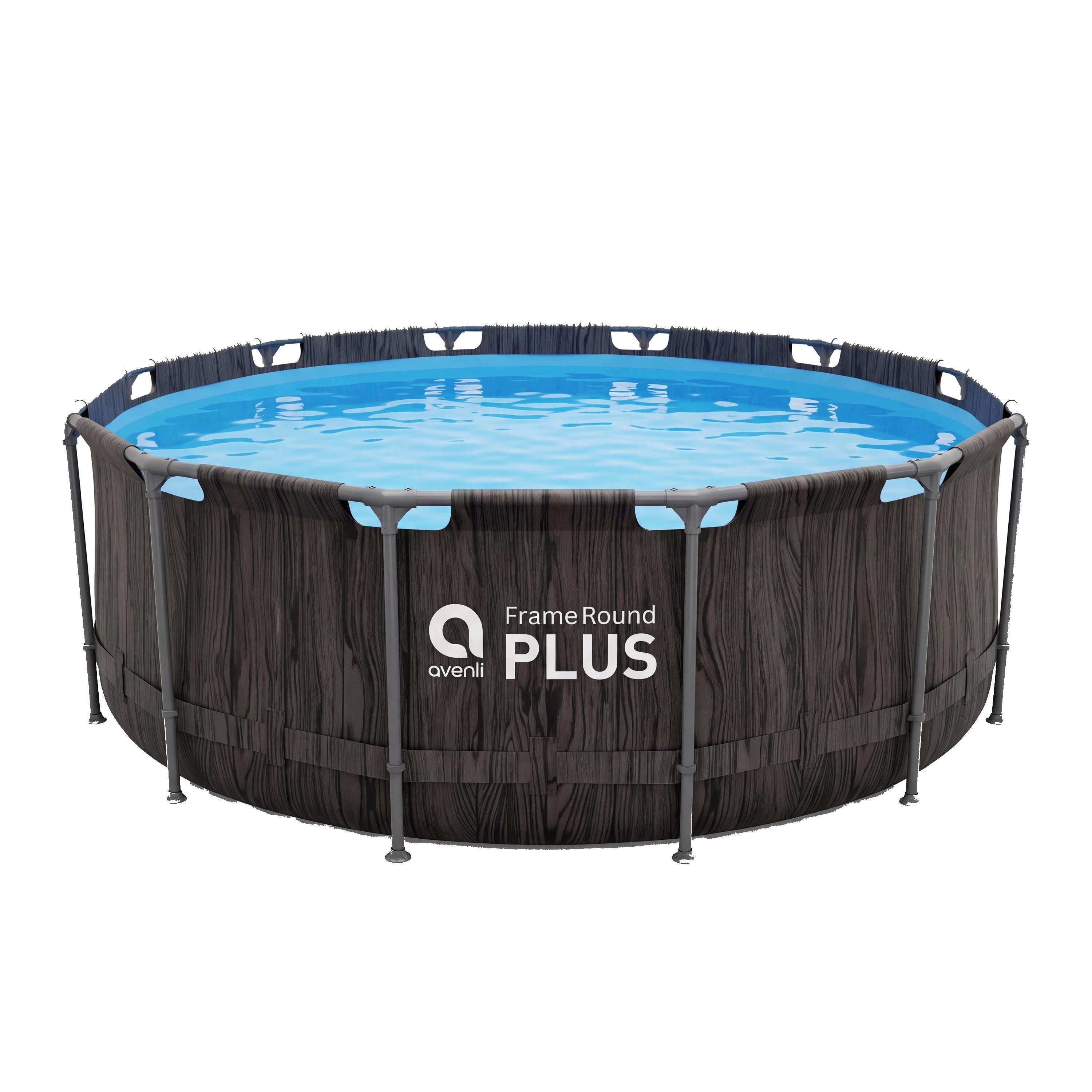 Avenli Framepool Frame Plus Pool 366 x 100 cm, Aufstellpool (Stahlrahmenpool, ohne Zubehör), Auch als Ersatzpool geeignet
