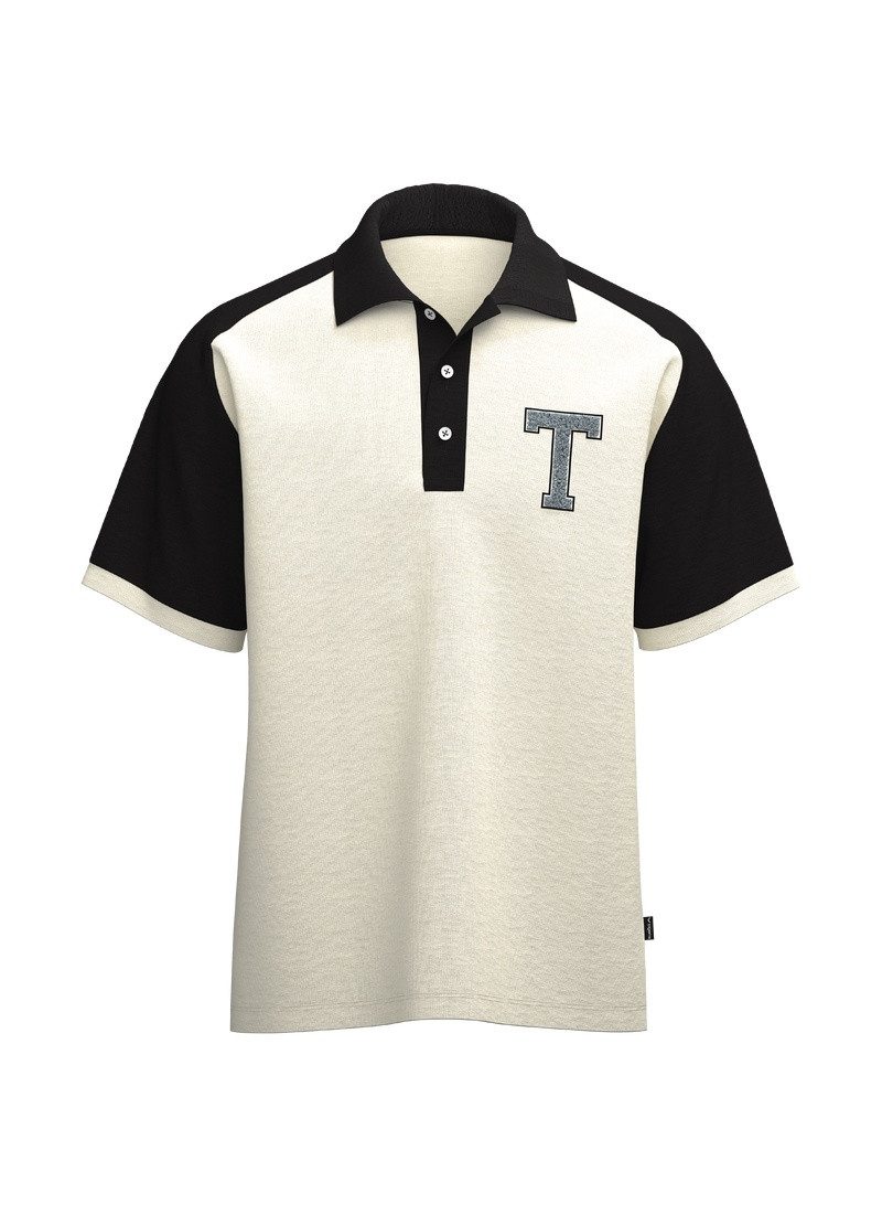 Trigema Poloshirt TRIGEMA Oversized Raglan T Shirt mit trigema Printmotiv (1-tlg)